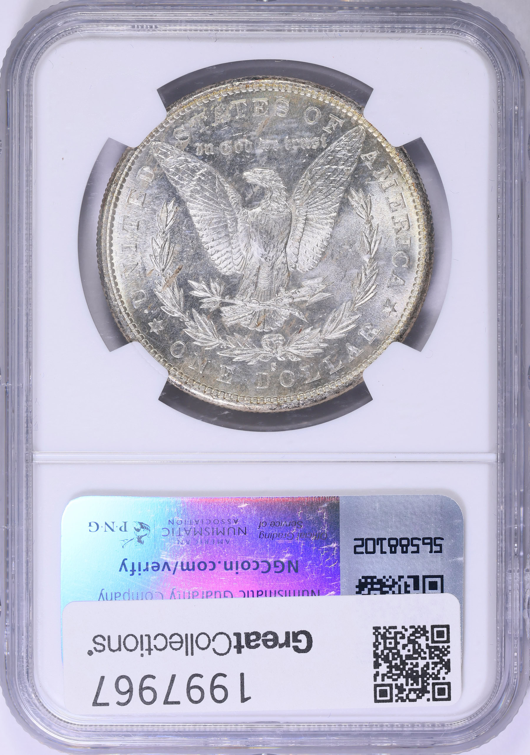 1881-S Morgan Silver Dollar NGC MS-65 (Pizano Collection) (Toned