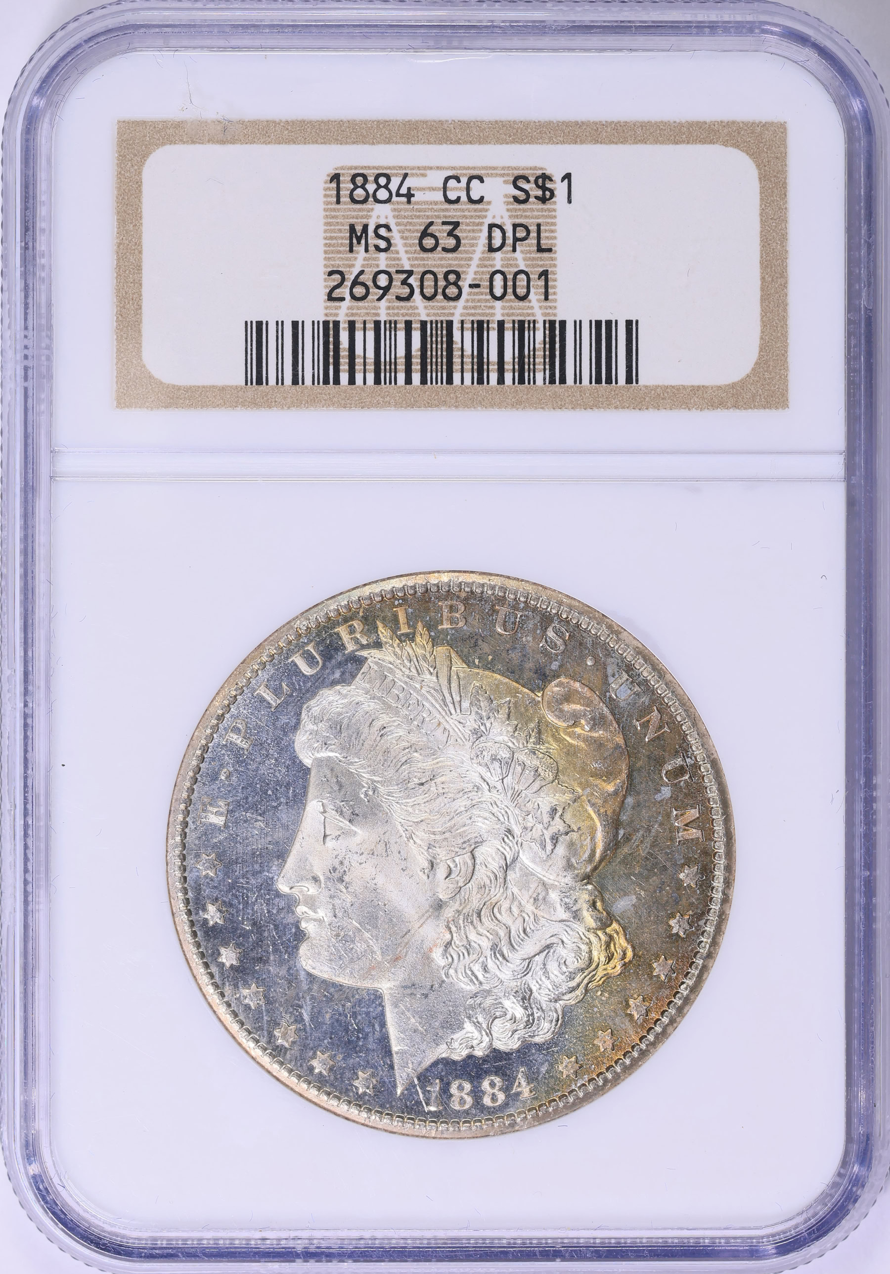 1884-CC Morgan Silver Dollar NGC MS-63 DMPL (Toned) (Item 1997969