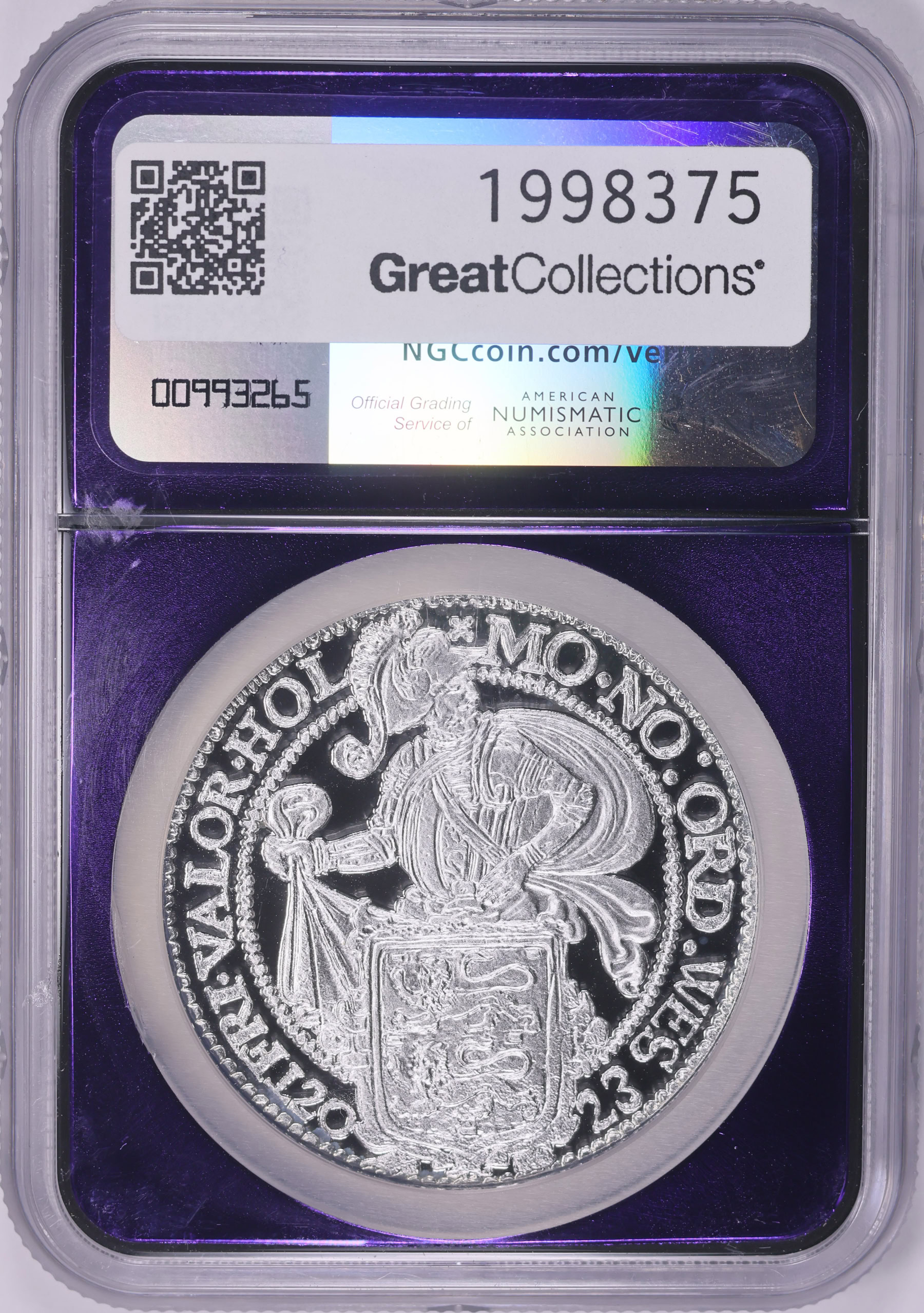 Netherlands 2023 Silver Lion Dollar Restrike NGC Proof-70 UC