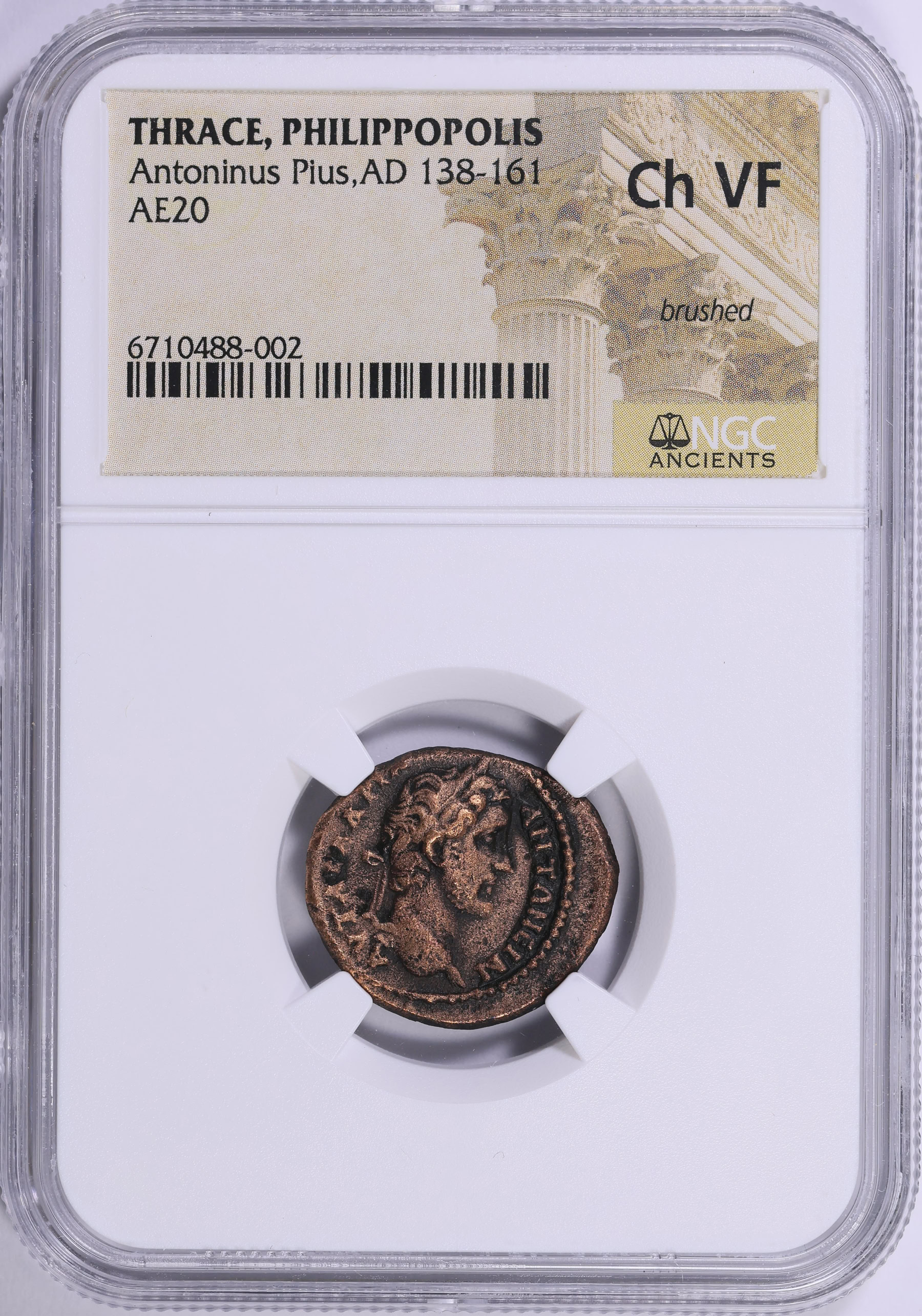 Ancient Roman Empire, Provincial Thrace. Antoninus Pius (A.D. 138