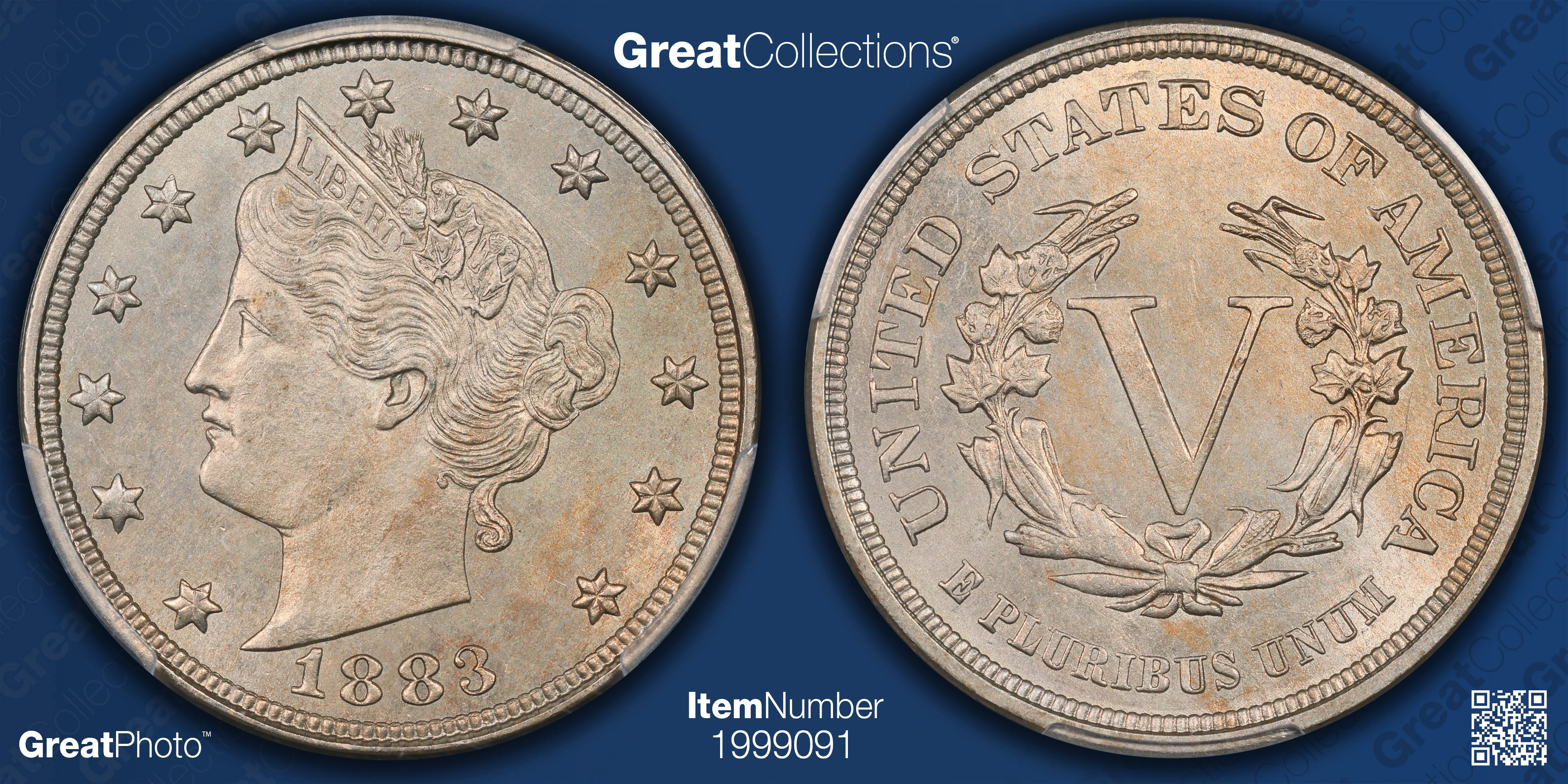 1883 Liberty Nickel No CENTS PCGS MS-64 (Item 1999091