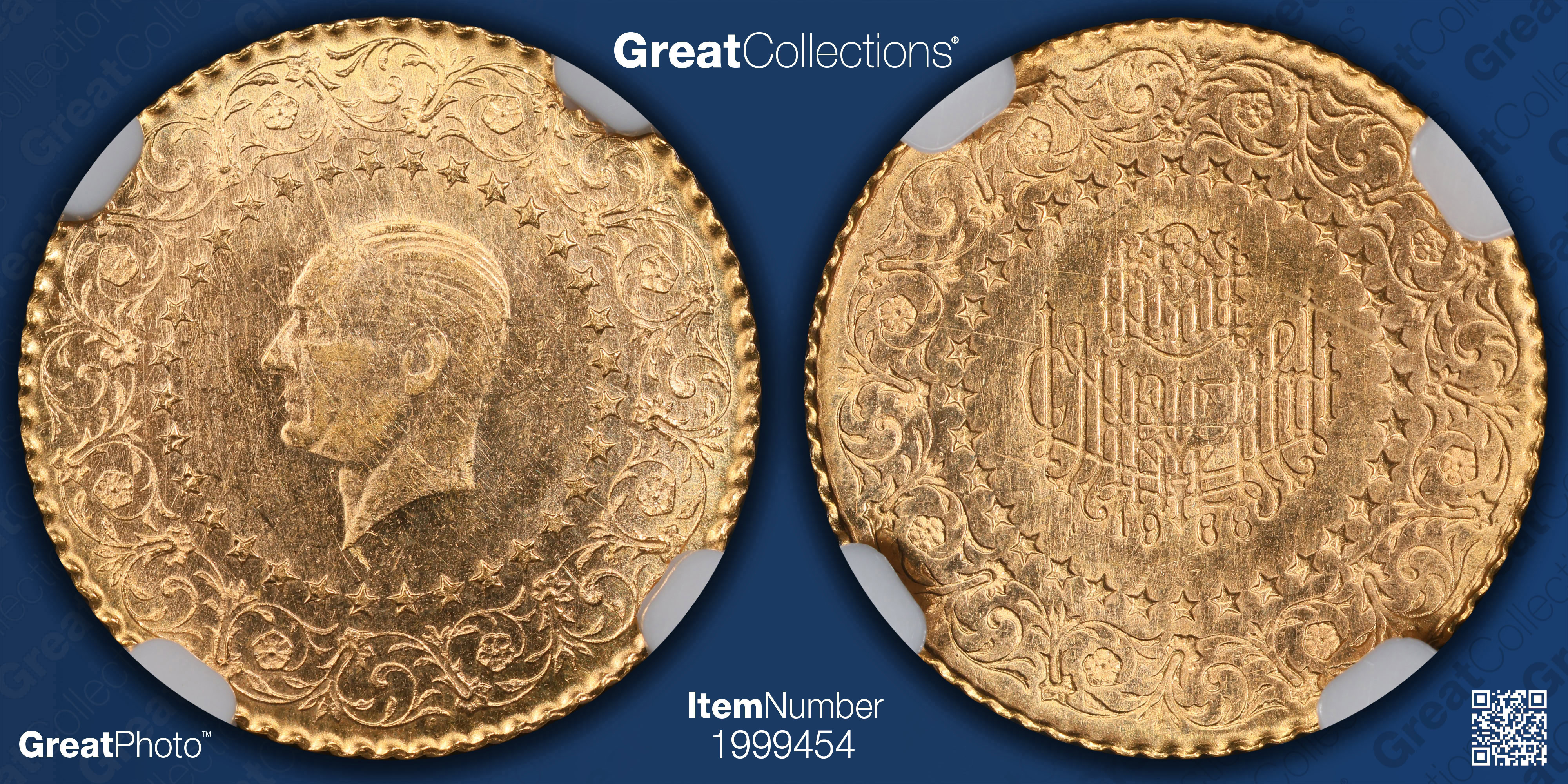 AH1336//1 オスマン・トルコ帝国 25クルシュ金貨 NGC MS62 AH1336//1 オスマン・トルコ帝国 25クルシュ金貨 NGC MS62