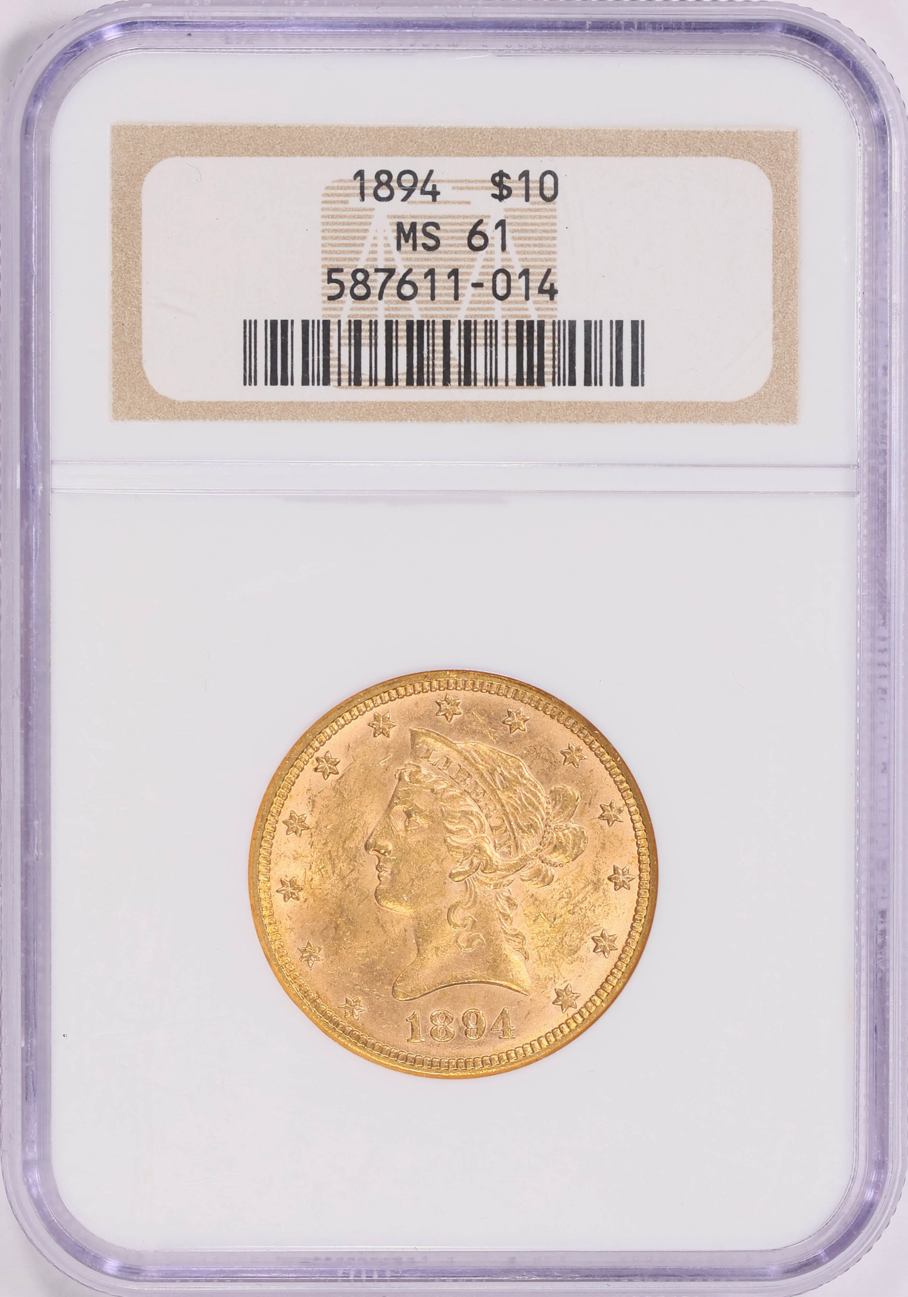 1894 Liberty Gold Eagle NGC MS-61 (Item 1999500