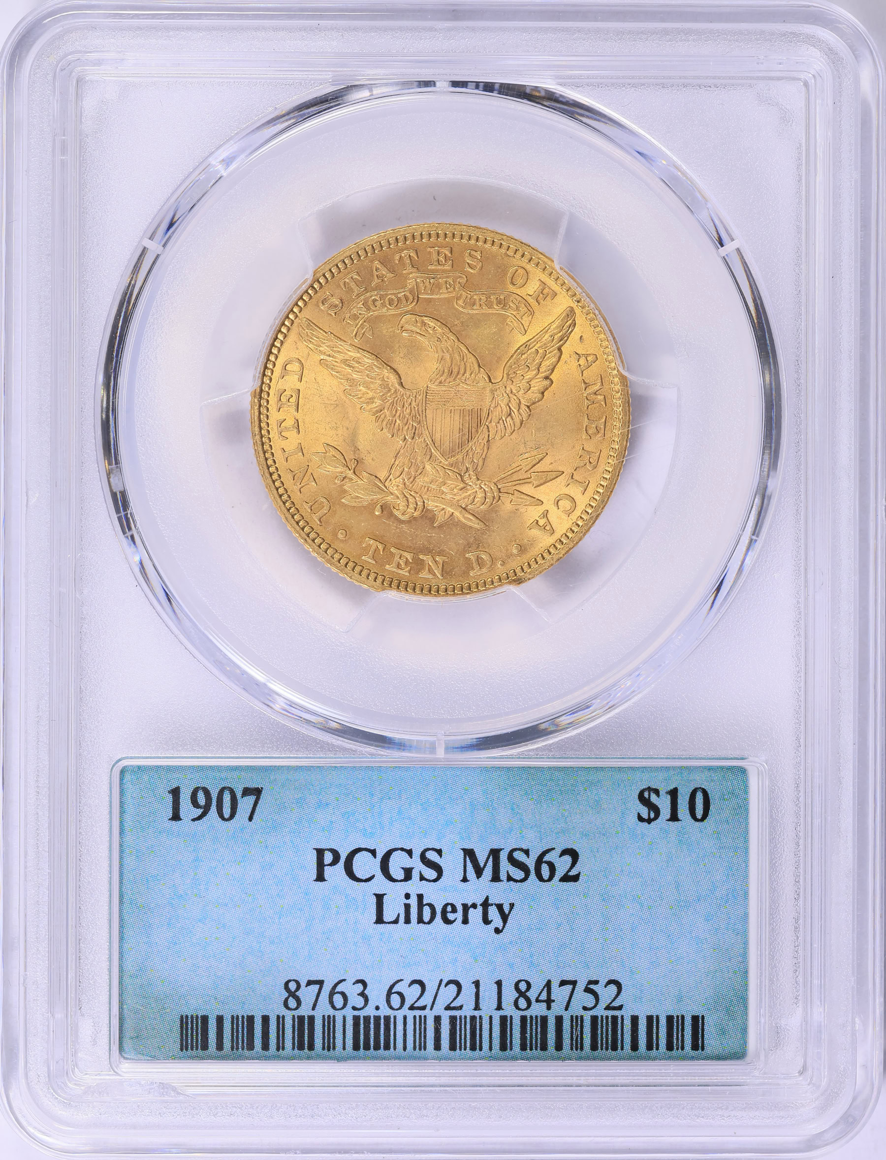 1907 Liberty Gold Eagle PCGS MS-62 (Theodore Roosevelt Facsimile