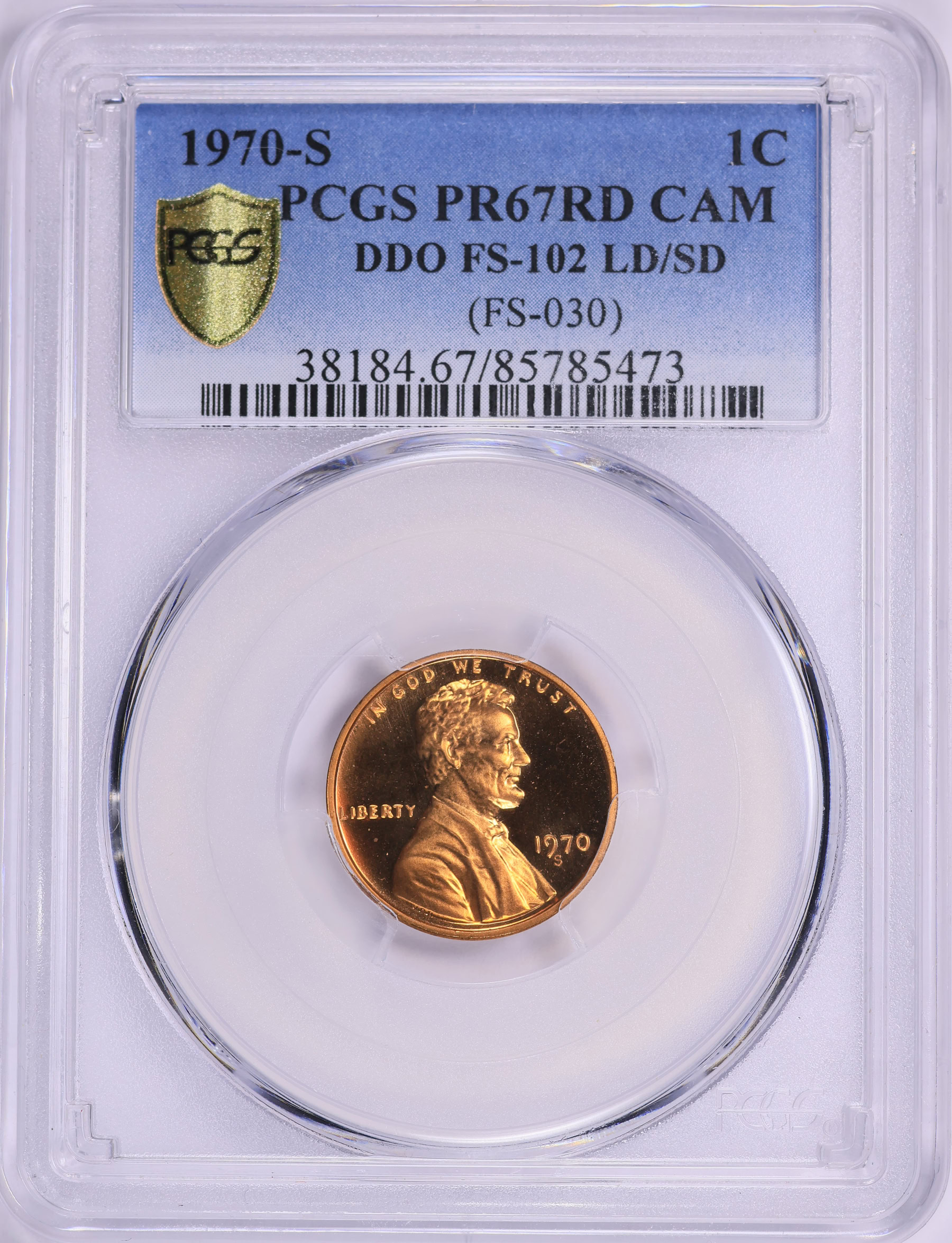 1970-S Lincoln Cent Doubled Die Obverse, Large Date/Small Date FS-102 ...