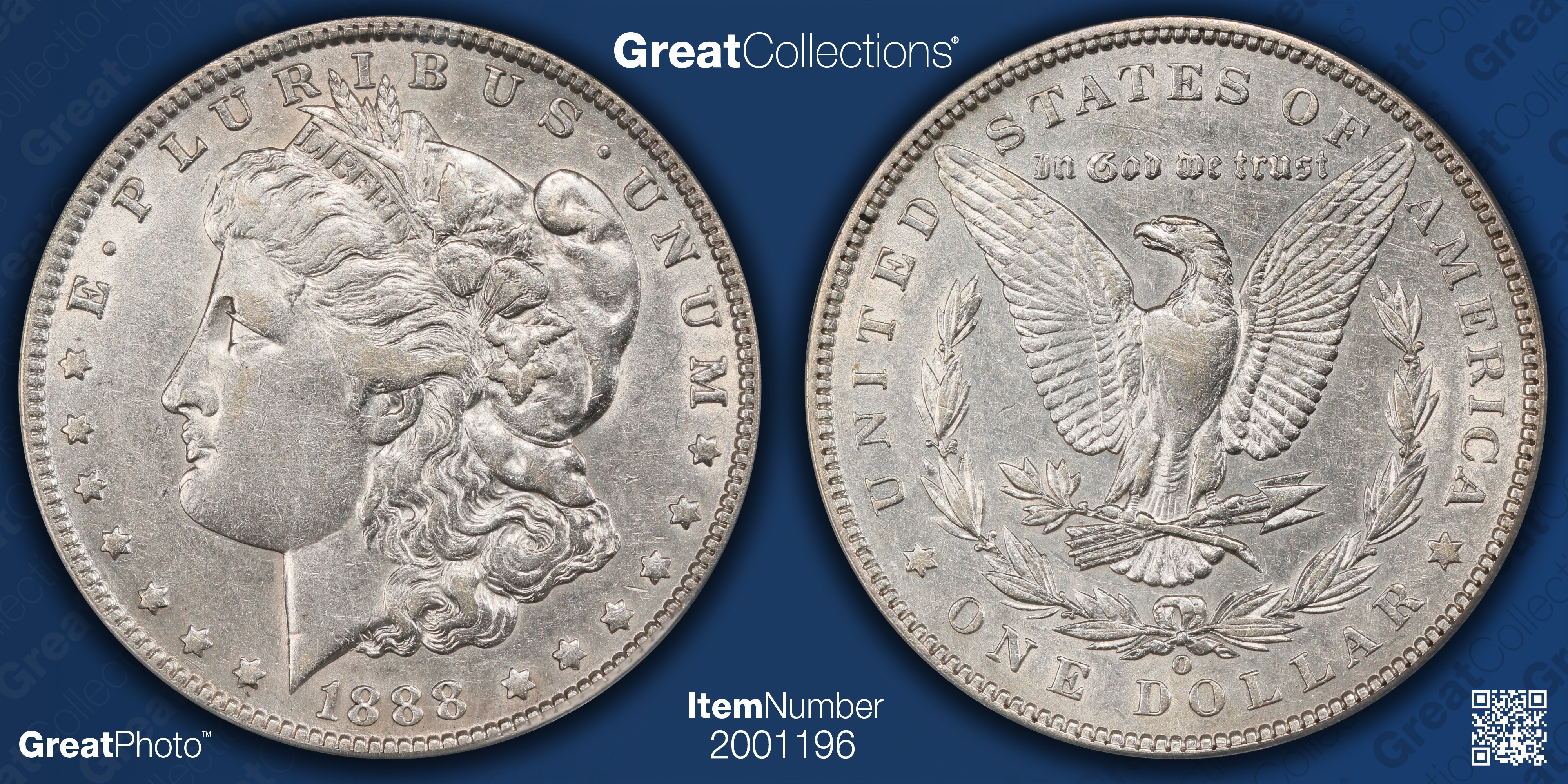 1888-O Morgan Silver Dollar Doubled Die Obverse *Top 100* PCGS VF-35 ...
