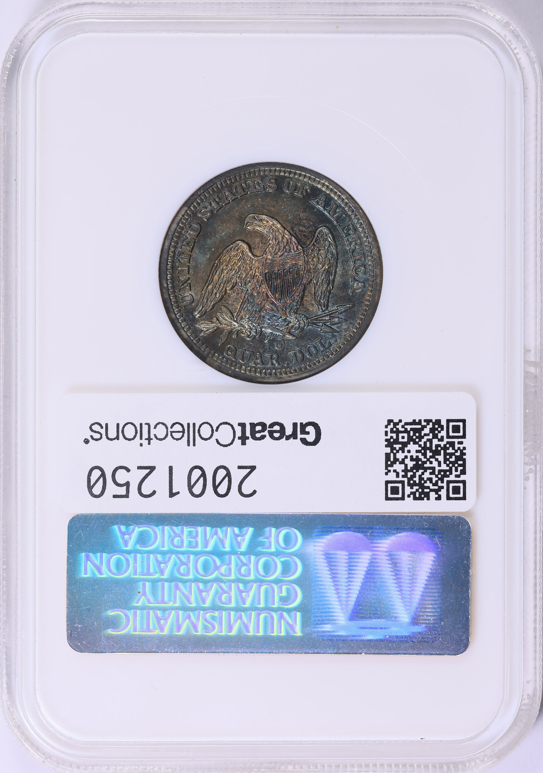 1859-O Seated Liberty Quarter NGC MS-64 OH (Toned) (Item 2001250