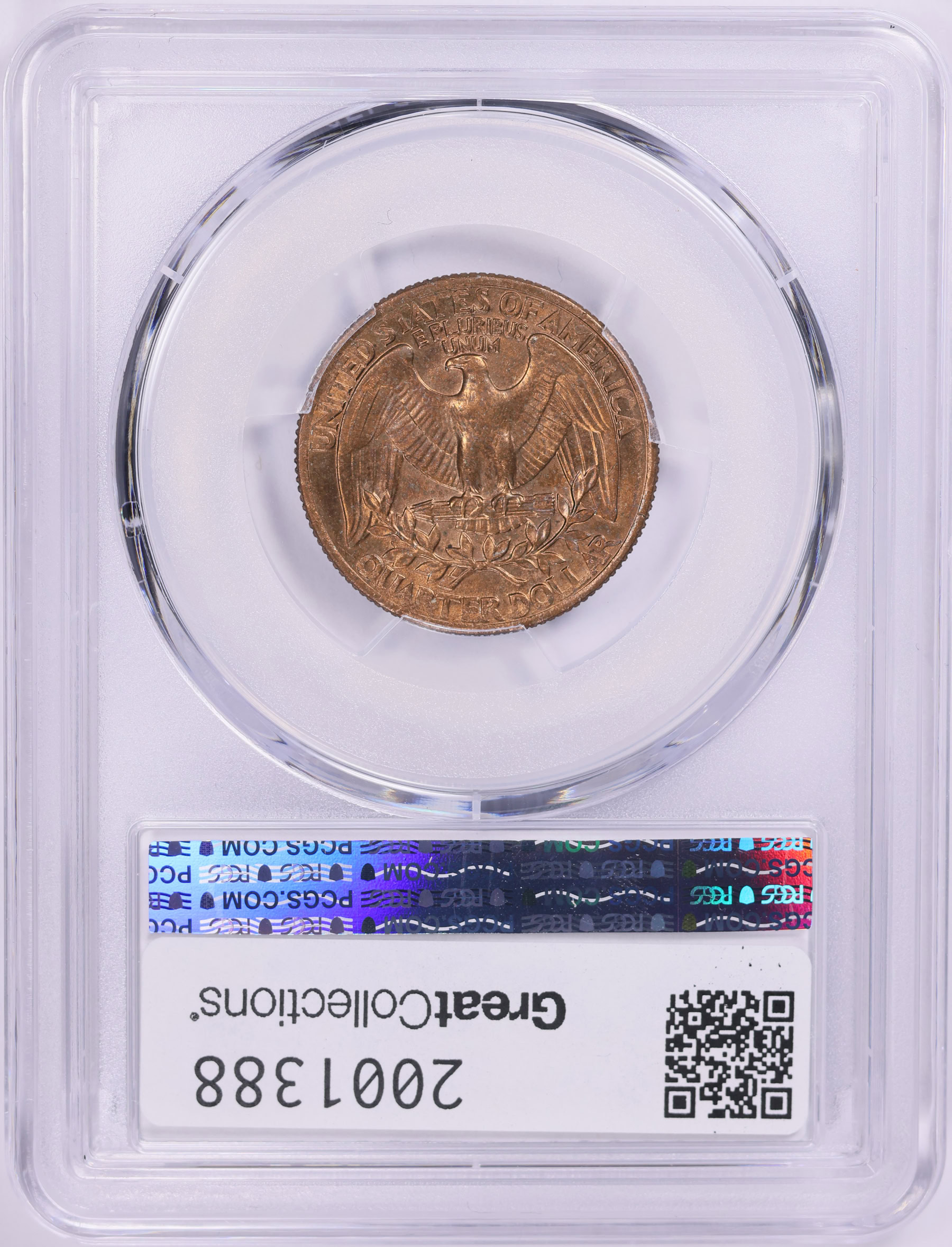 Mint Error 1978 Washington Quarter Reverse Clad Layer Missing 4.63