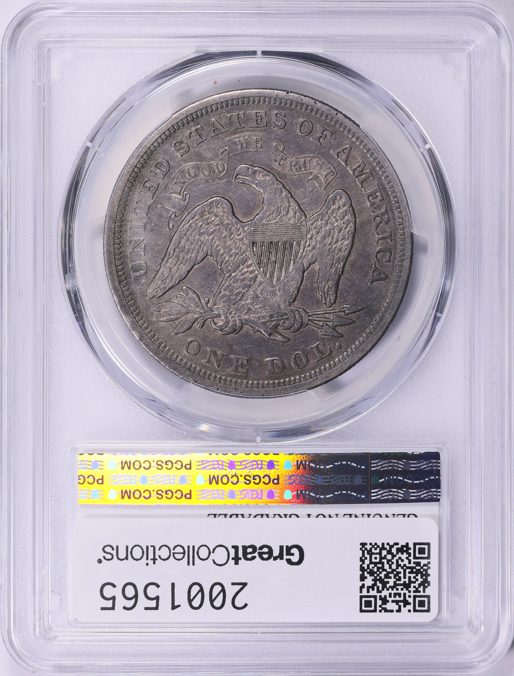 1872 Seated Liberty Silver Dollar PCGS Genuine XF Details (Item