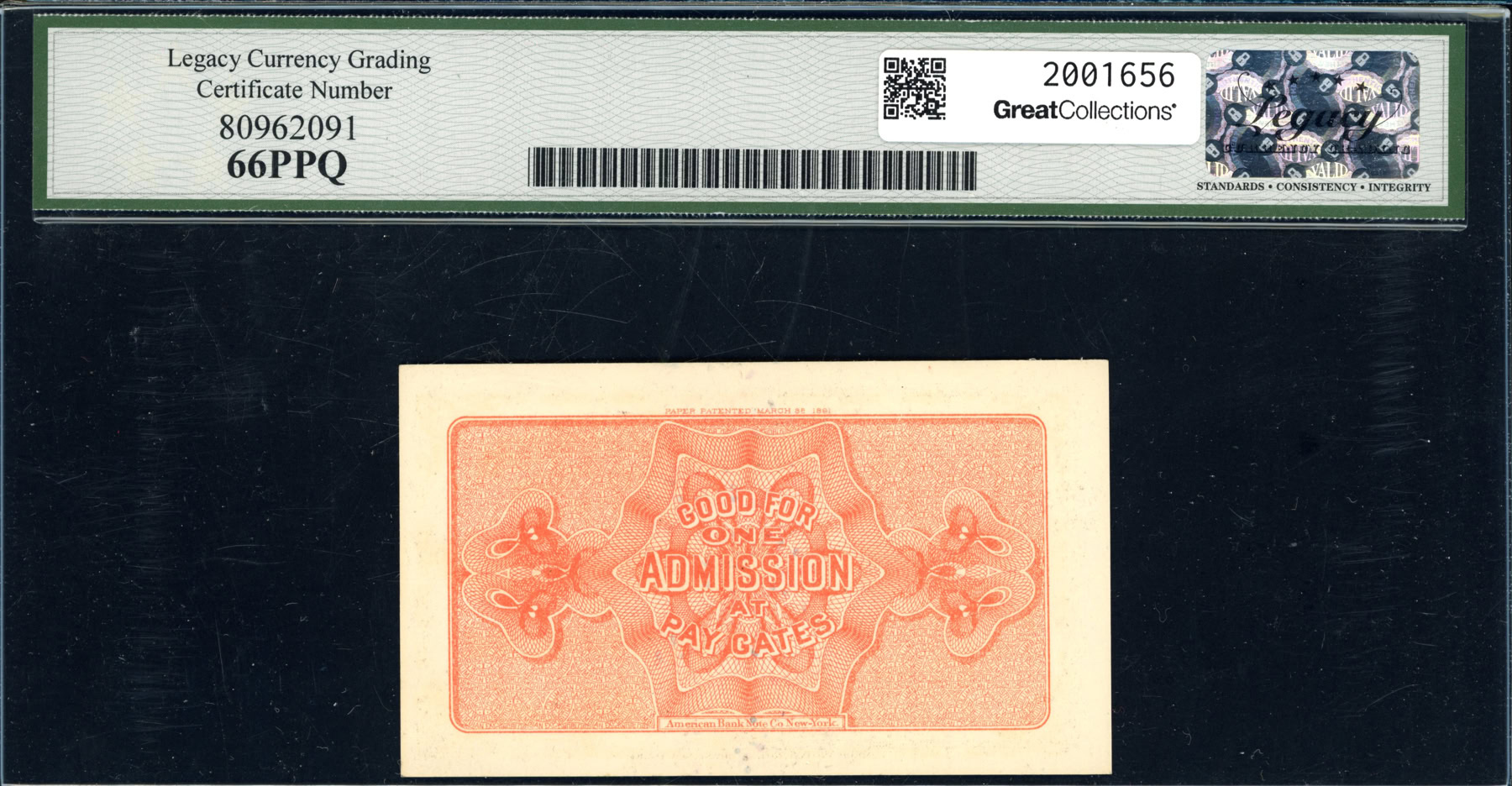 1893 Chicago World's Columbian Exposition Ticket Indian Legacy Gem