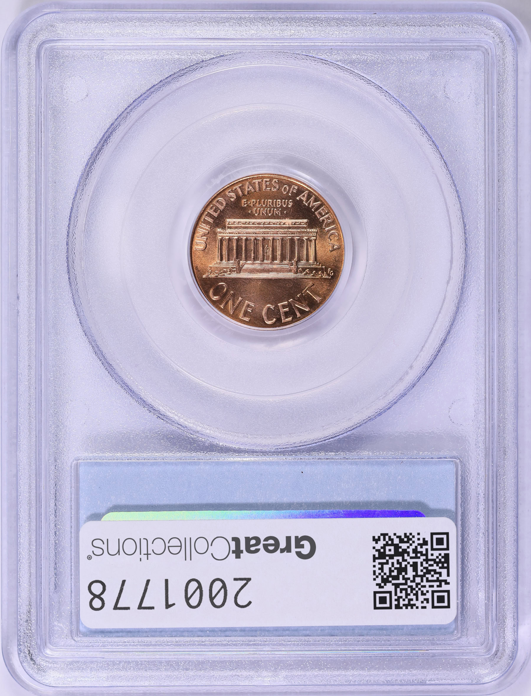 2007 Lincoln Cent PCGS MS-67 RD (Item 2001778) | GreatCollections