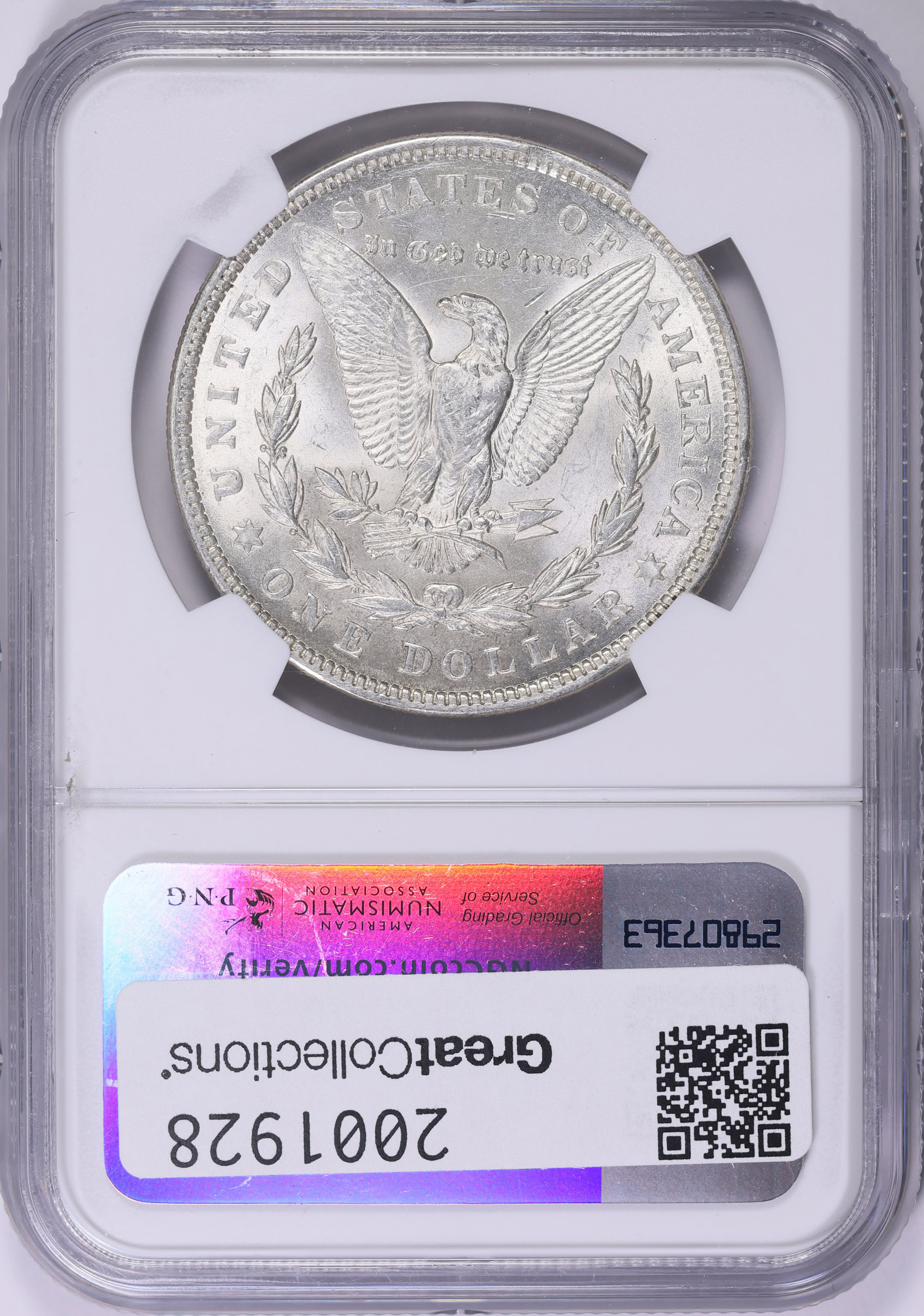 1921 Morgan Silver Dollar NGC MS-60 (Item 2001928