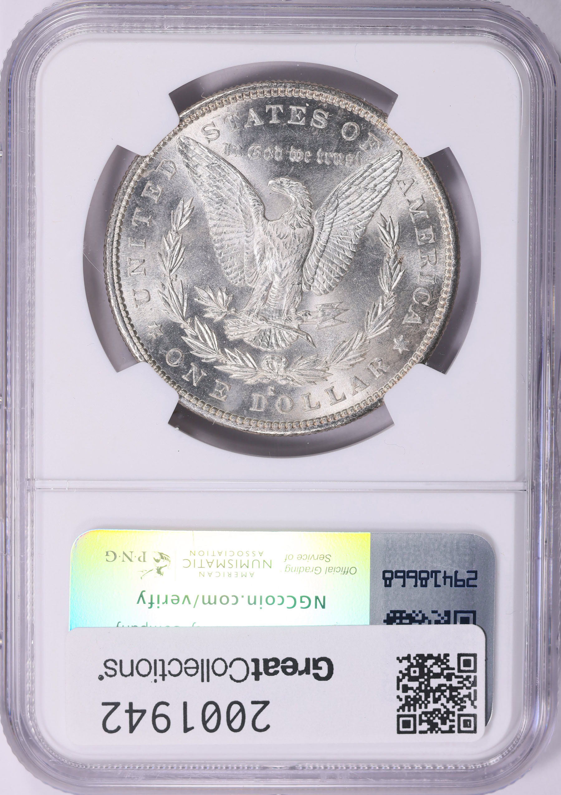 1882-S Morgan Silver Dollar NGC MS-62 (Item 2001942