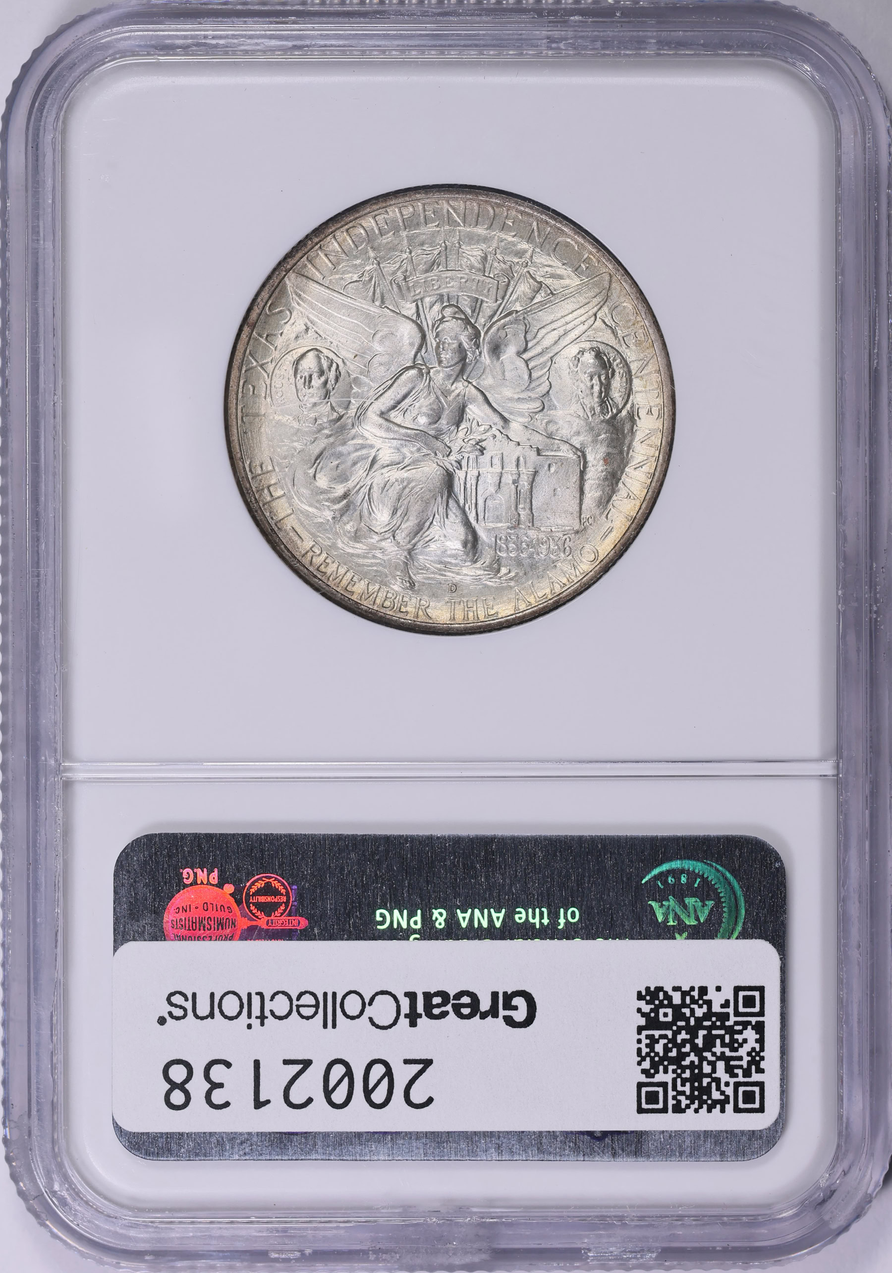 1937-D Texas Centennial Half Dollar NGC MS-66 (CAC Green) (Item