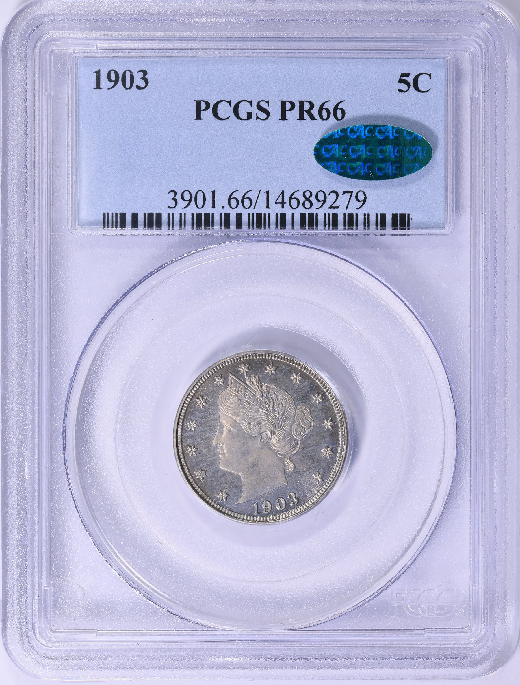1903 Liberty Nickel PCGS Proof-66 (CAC Green) (Item 2002237