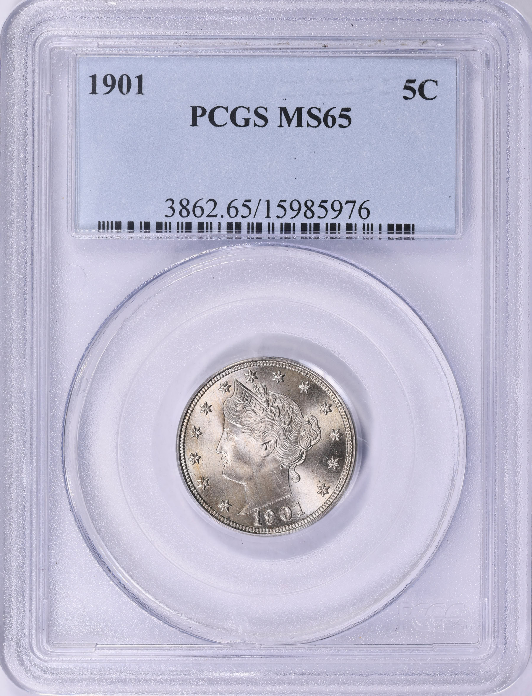 1901 Liberty Nickel PCGS MS-65 (Item 2002434) | GreatCollections