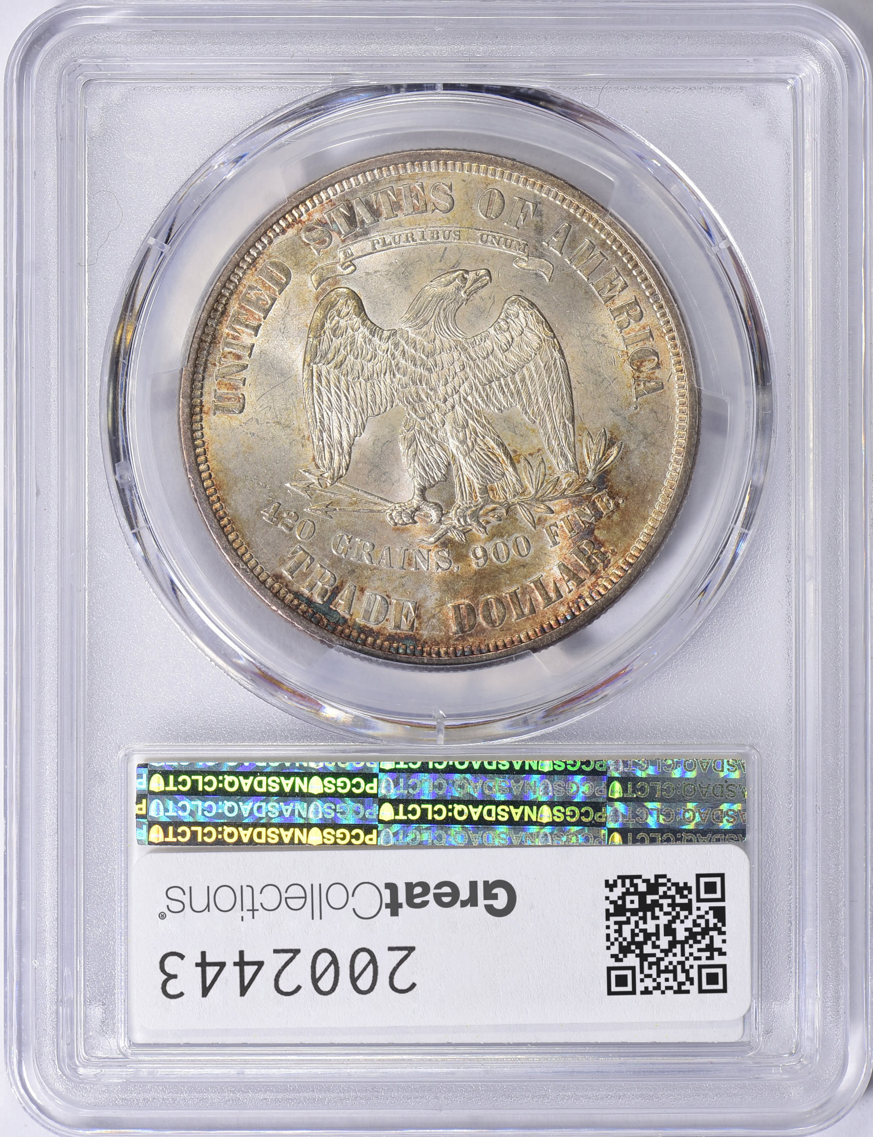 1874 Trade Silver Dollar PCGS MS-62 (Toned) (Item 2002443 ...