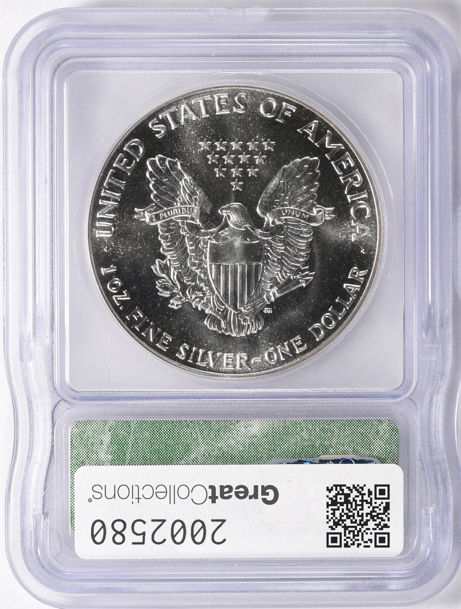 1987 $1 Silver Eagle ICG MS-70 (Item 2002580) | GreatCollections