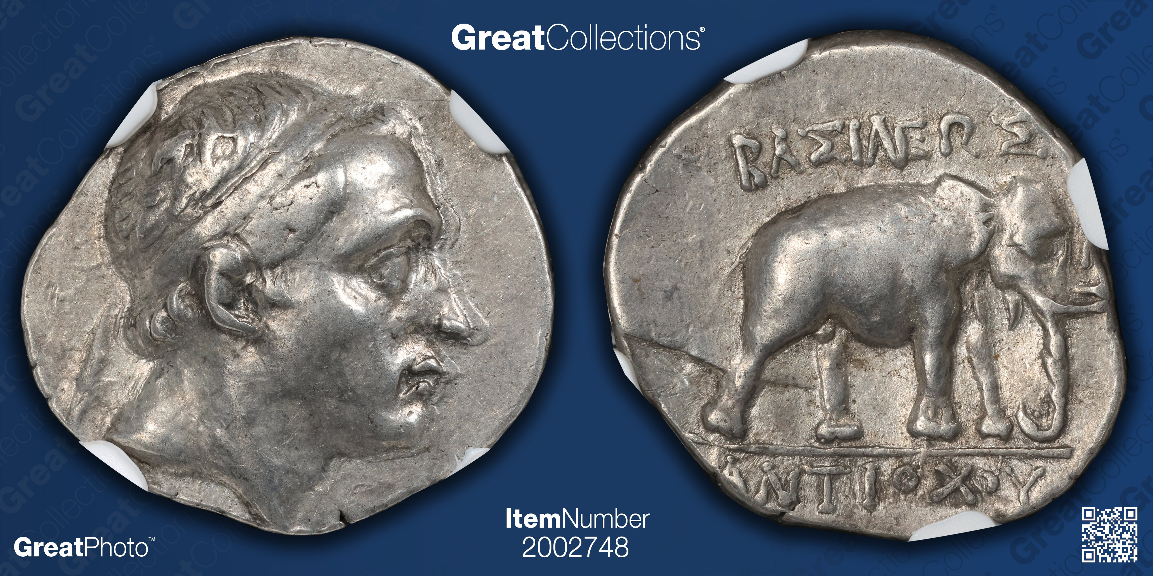 Ancient Seleucid Kingdom, Antiochus III (A.D. 222-187 B.C.) AR