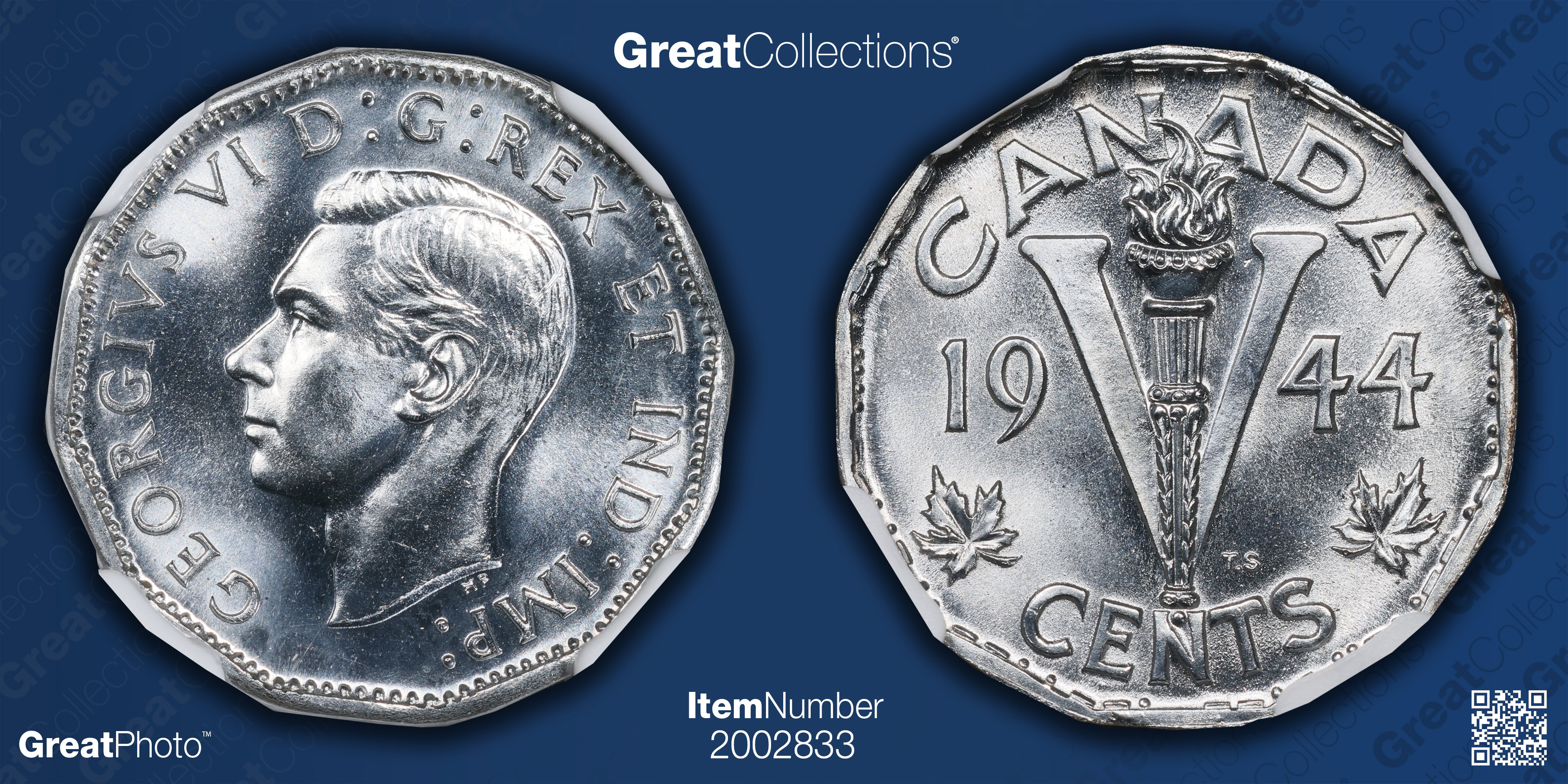 1944年 メキシコ 50セントavos MS 66 NGC認定 Mexico 1944-M Silver 50