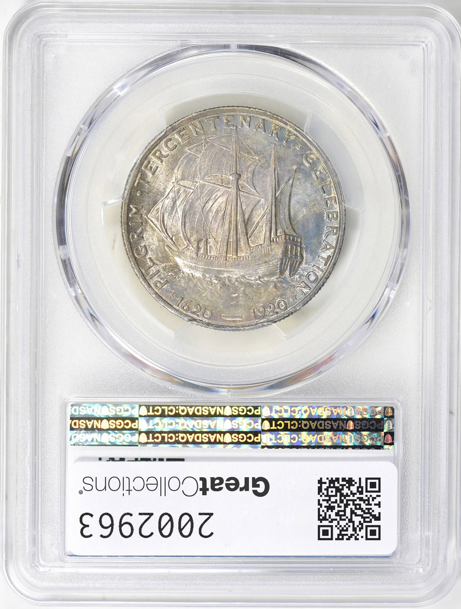 1921 Pilgrim Tercentenary Half Dollar PCGS MS-66 (Toned) (Item