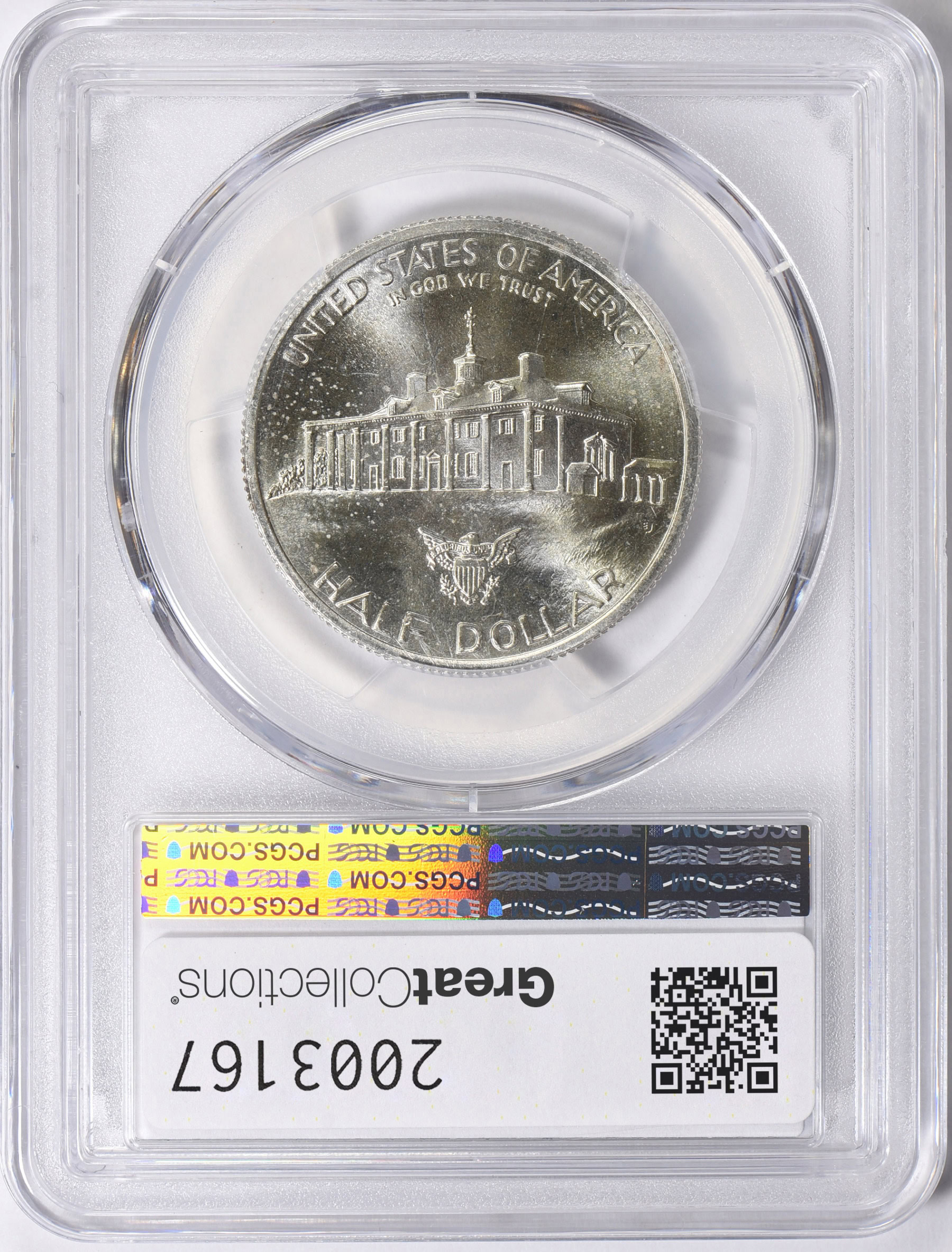 1982-D George Washington 250th Anniversary of Birth Silver Half