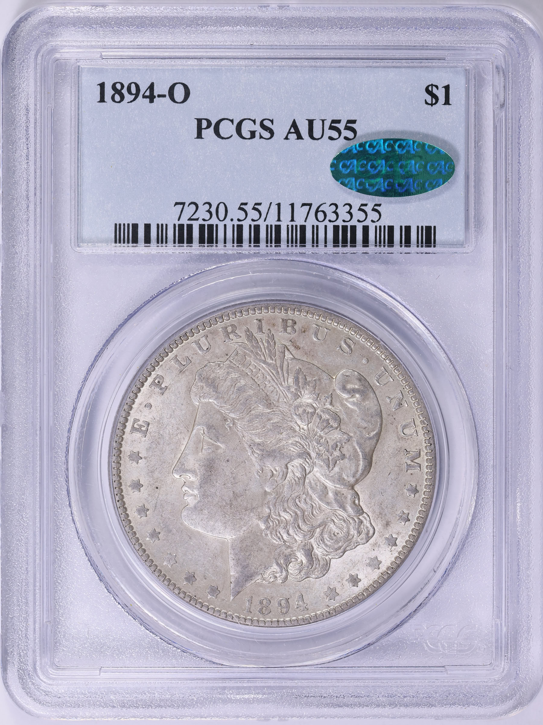 1894-O Morgan Silver Dollar PCGS AU-55 (CAC Green) (Item 2003743