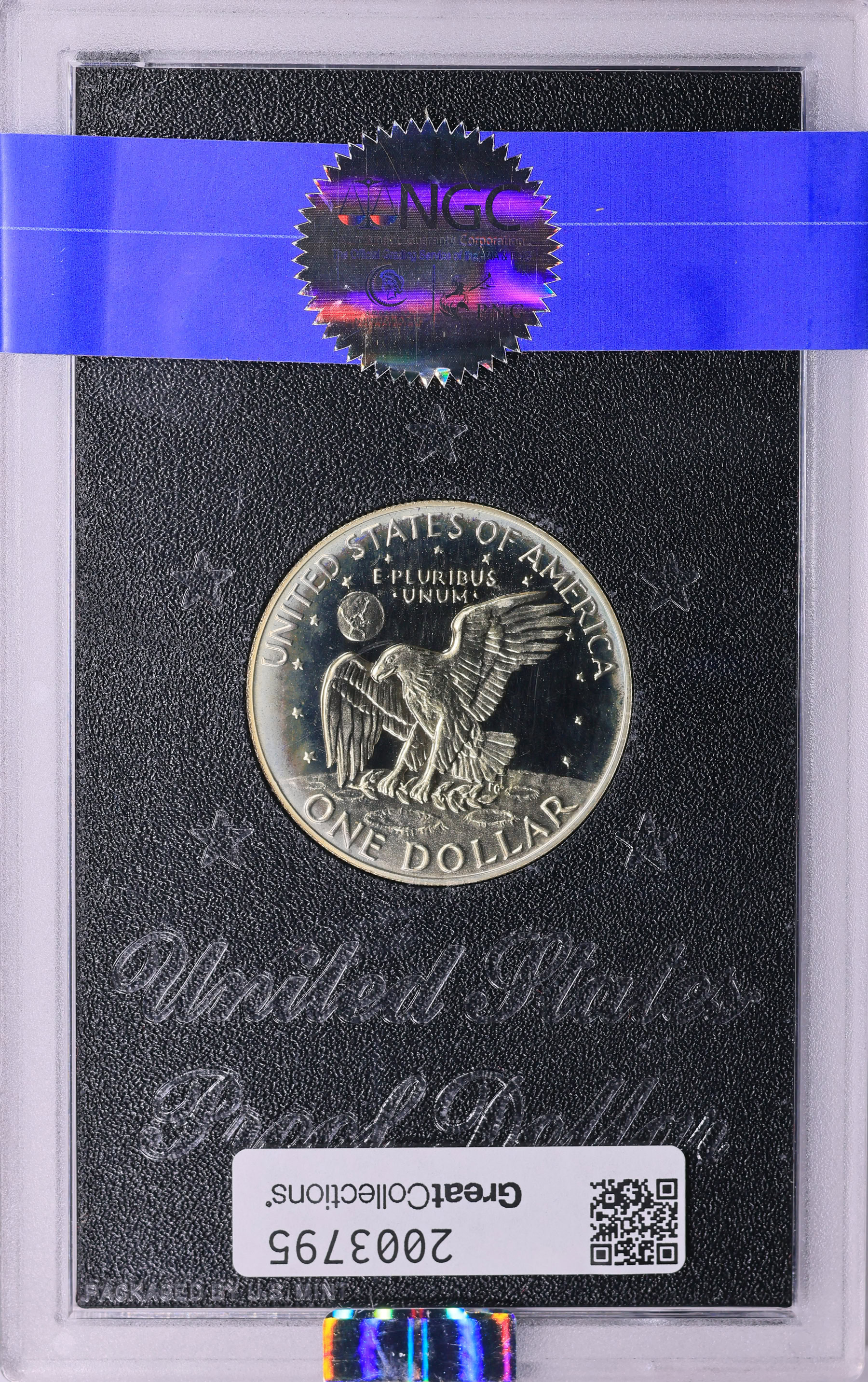 1974-S Eisenhower Dollar Silver NGC Proof-69 (US Mint Sealed