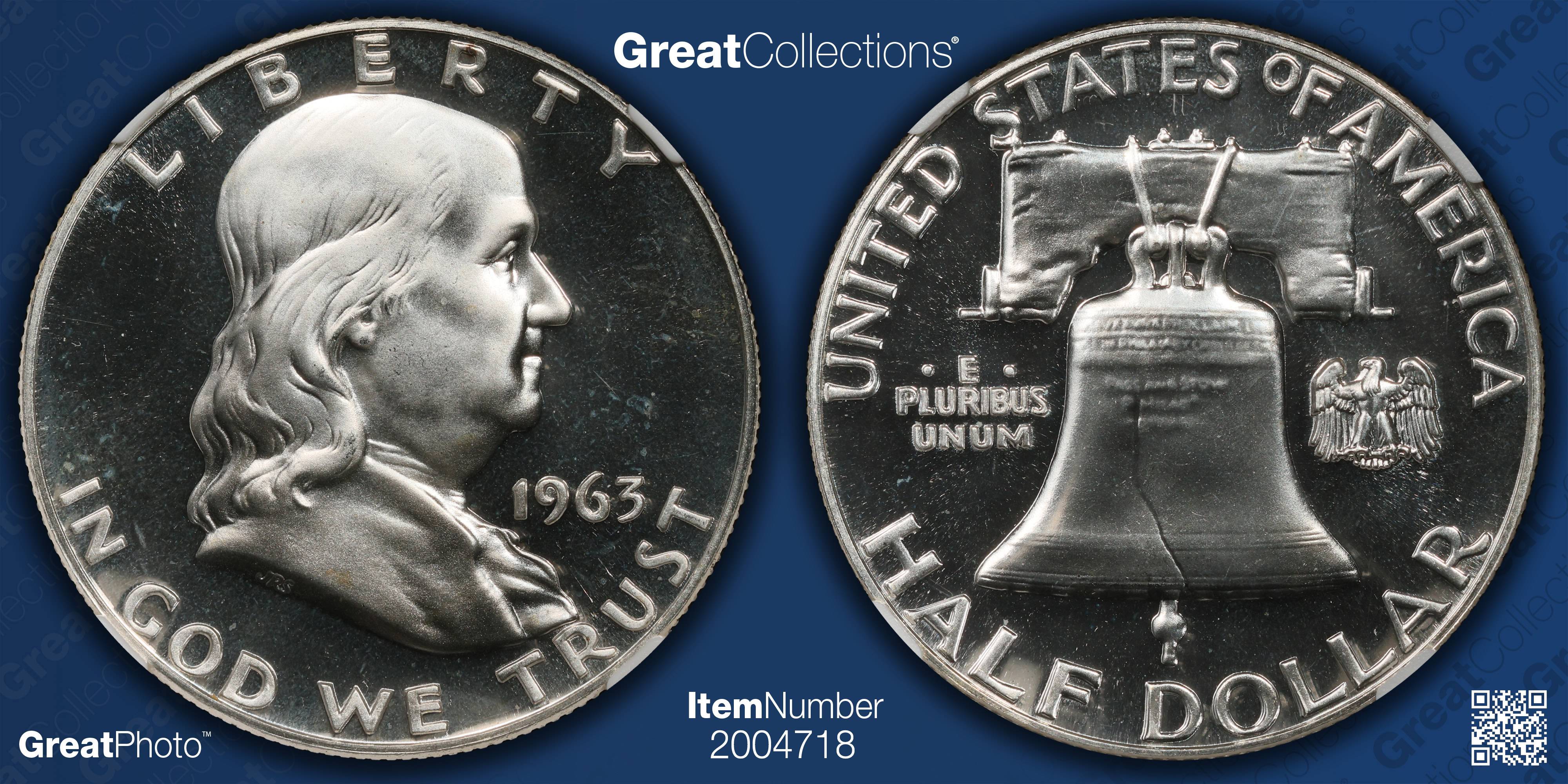 1963 Franklin Half Dollar NGC Proof-66 ★ (Item 2004718 ...