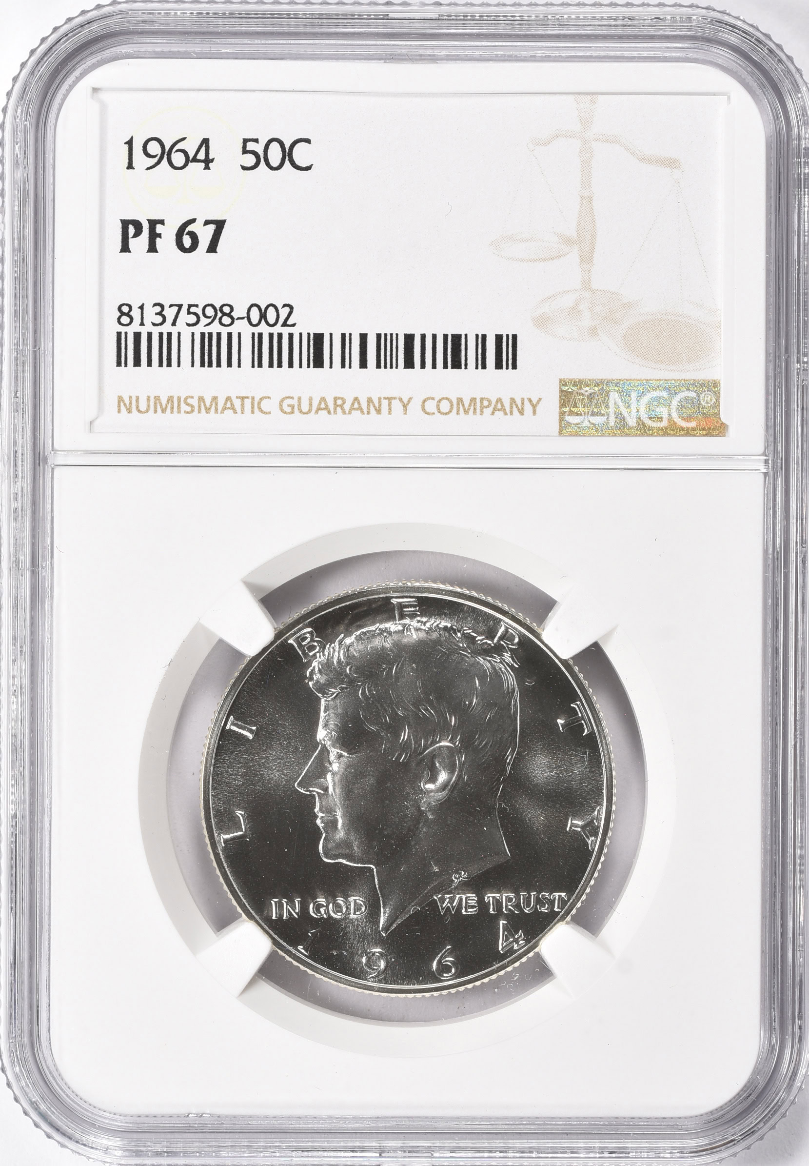 1964 Kennedy Half Dollar NGC Proof-67 (Item 2005369
