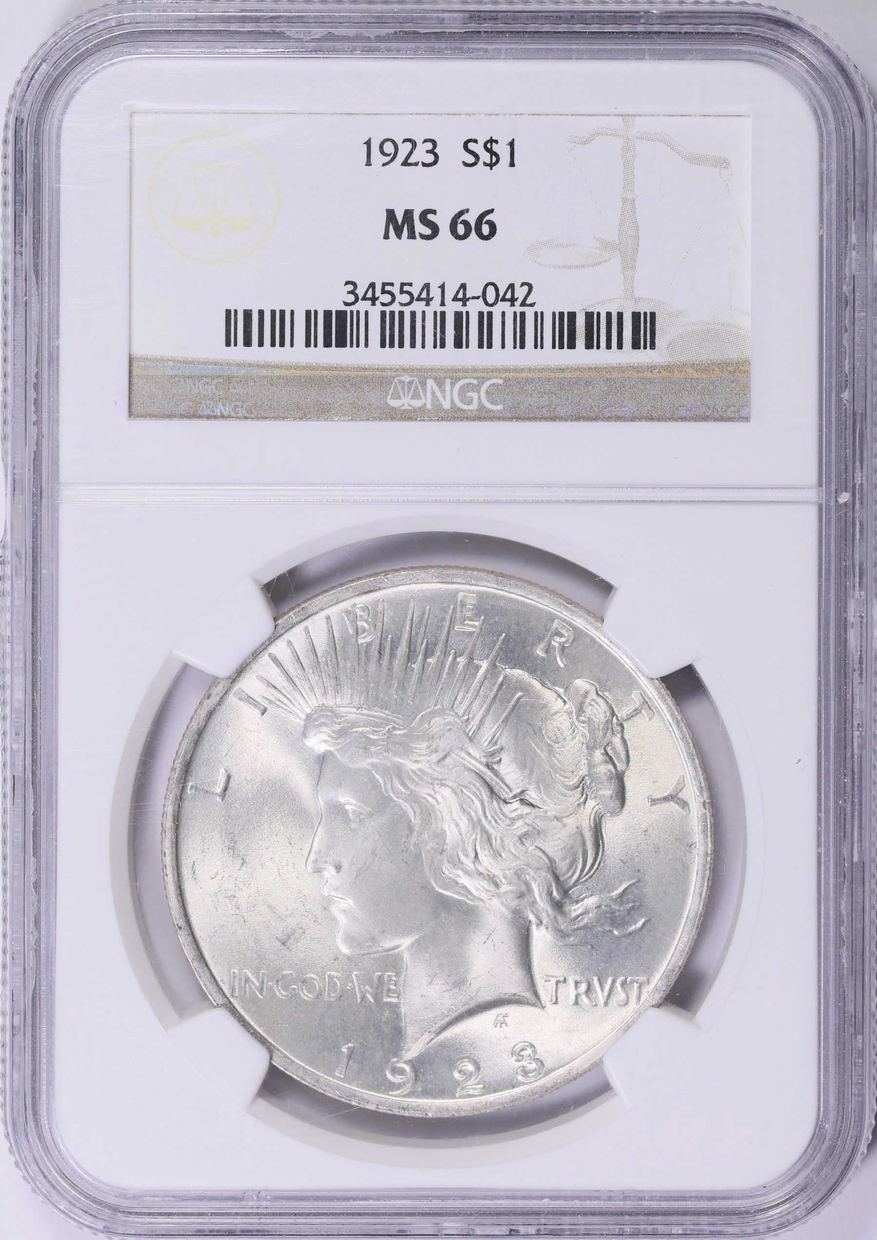 1923 Peace Silver Dollar NGC MS-66 (Item 2005523