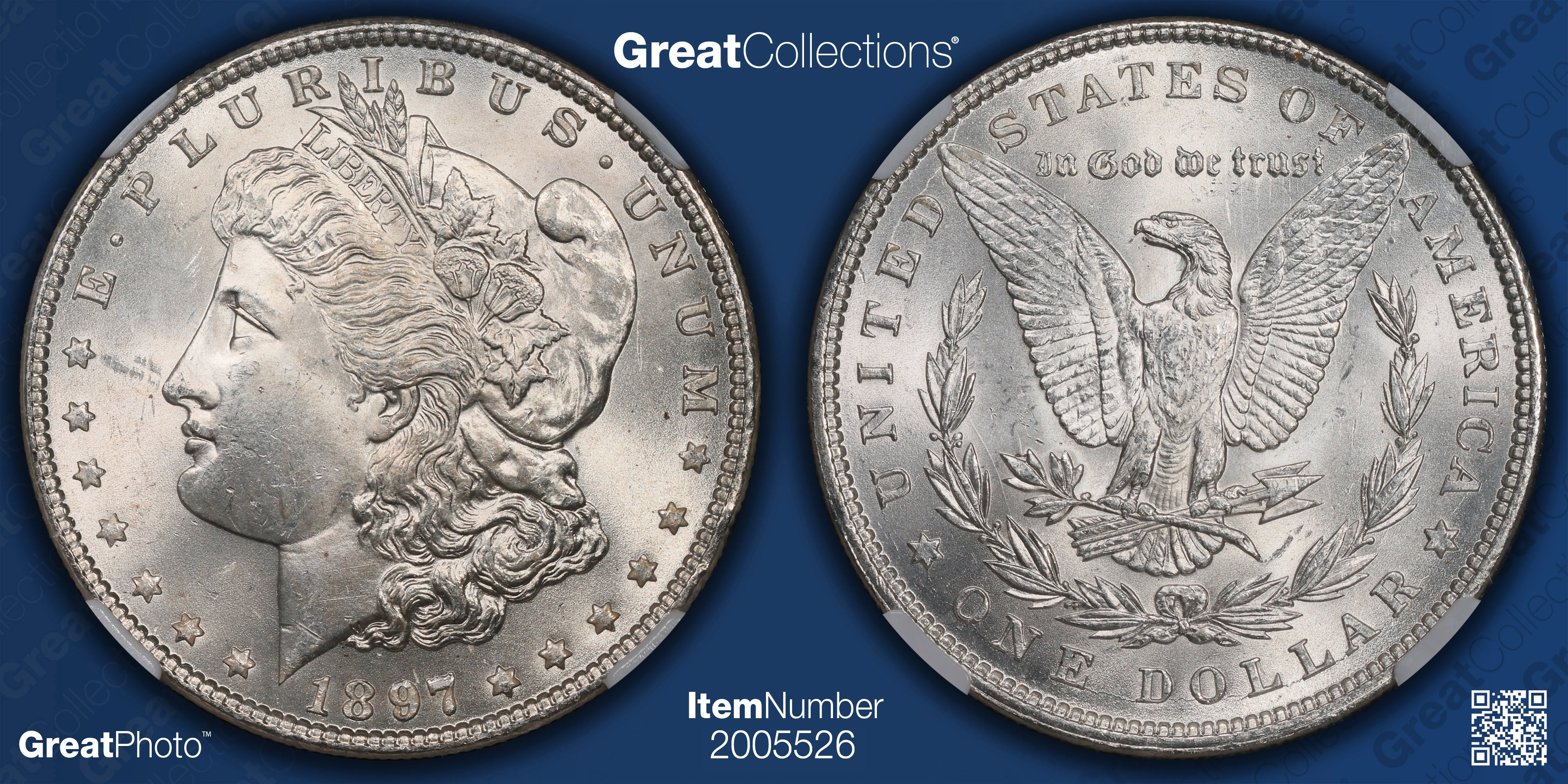 1897 Morgan Silver Dollar NGC MS-64 (Item 2005526