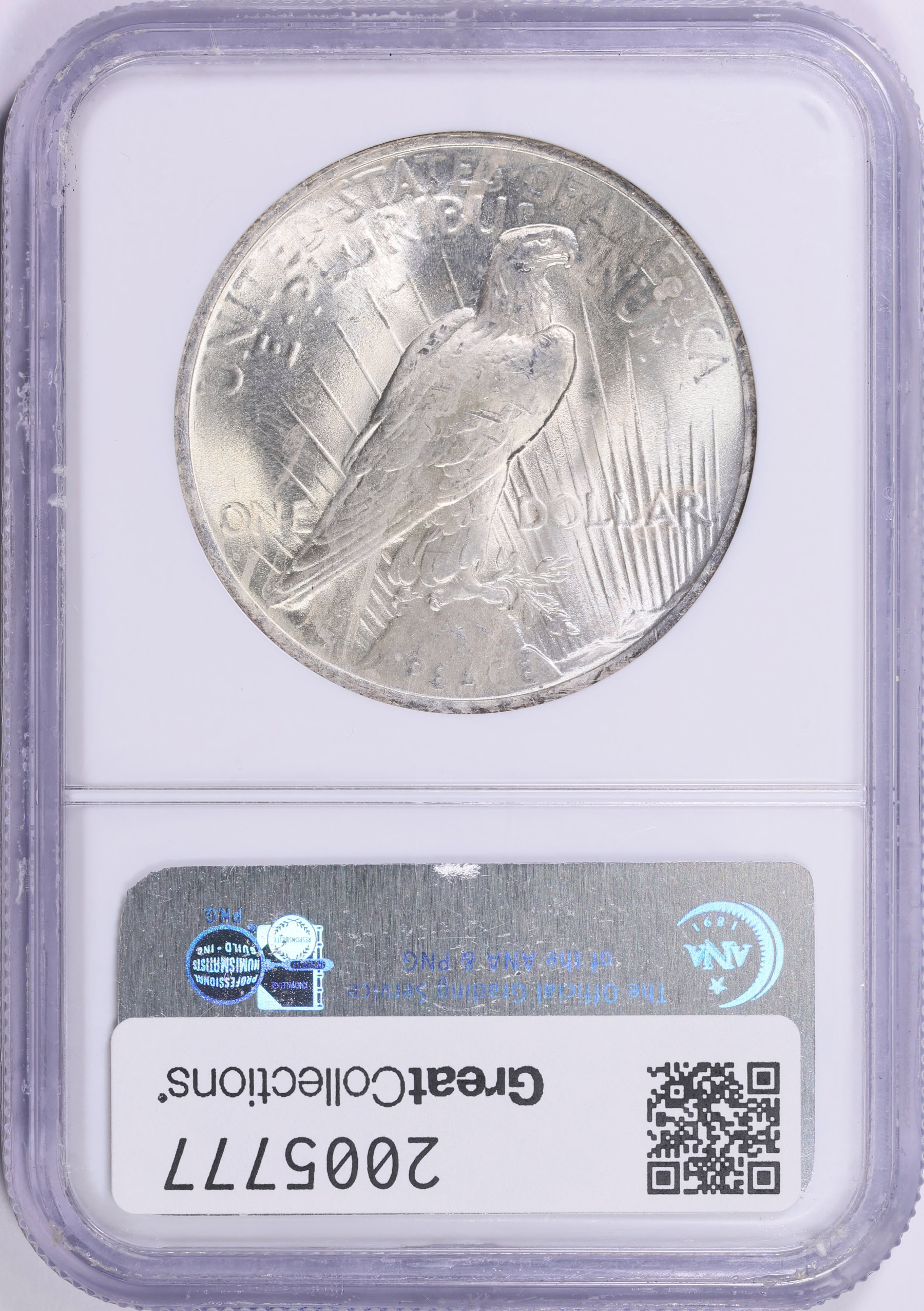 1923年 アメリカ合衆国 銀貨 ピースドル トーン 1923年 アメリカ合衆国 銀貨 ピースドル | GoldSilverJapan