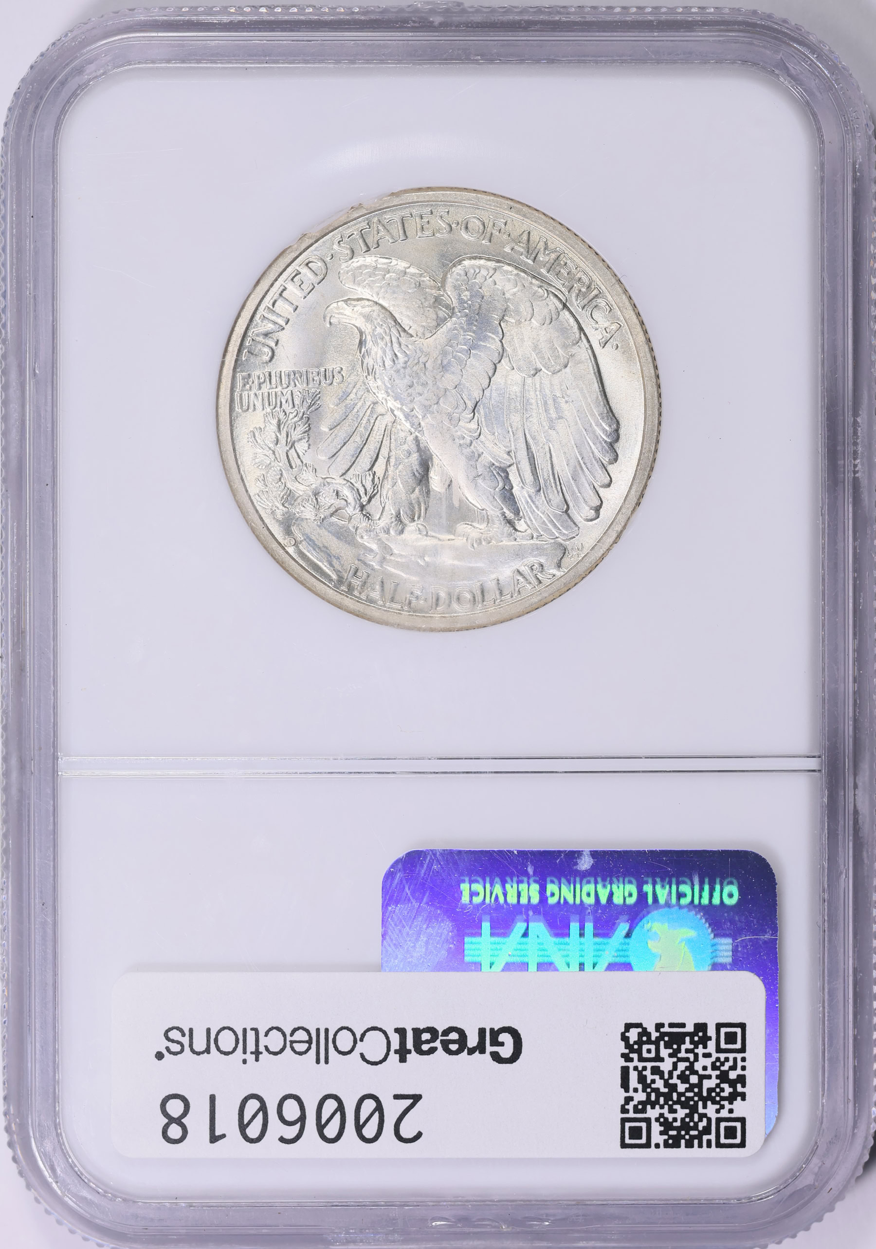 1942-D Walking Liberty Half Dollar NGC MS-65 (CAC Green) (Item