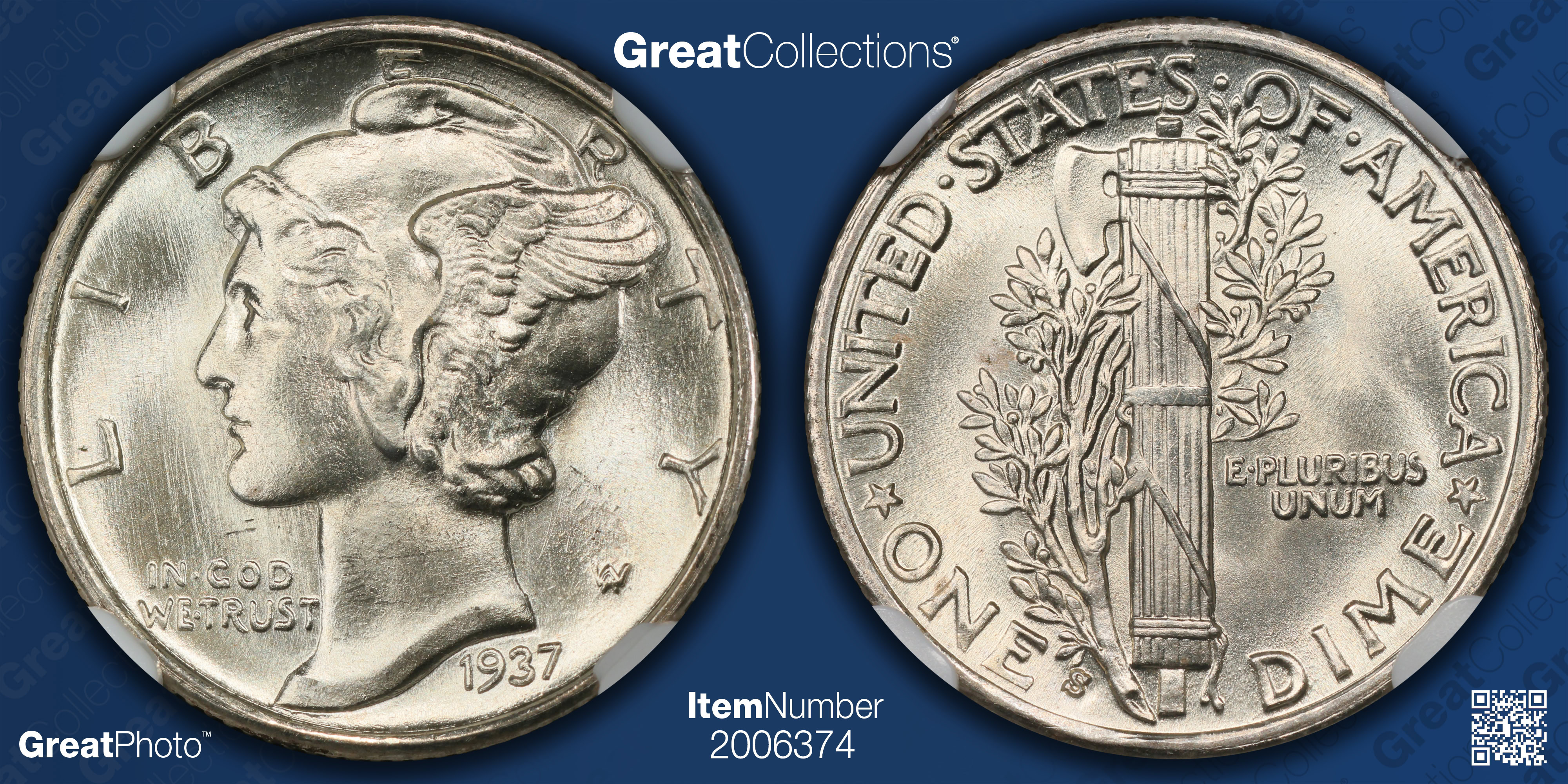 せいちゃん Mercury マーキュリー アルファロメオ 33 CD-919S - 1919-S Mercury Dime - Mystic Stamp Company