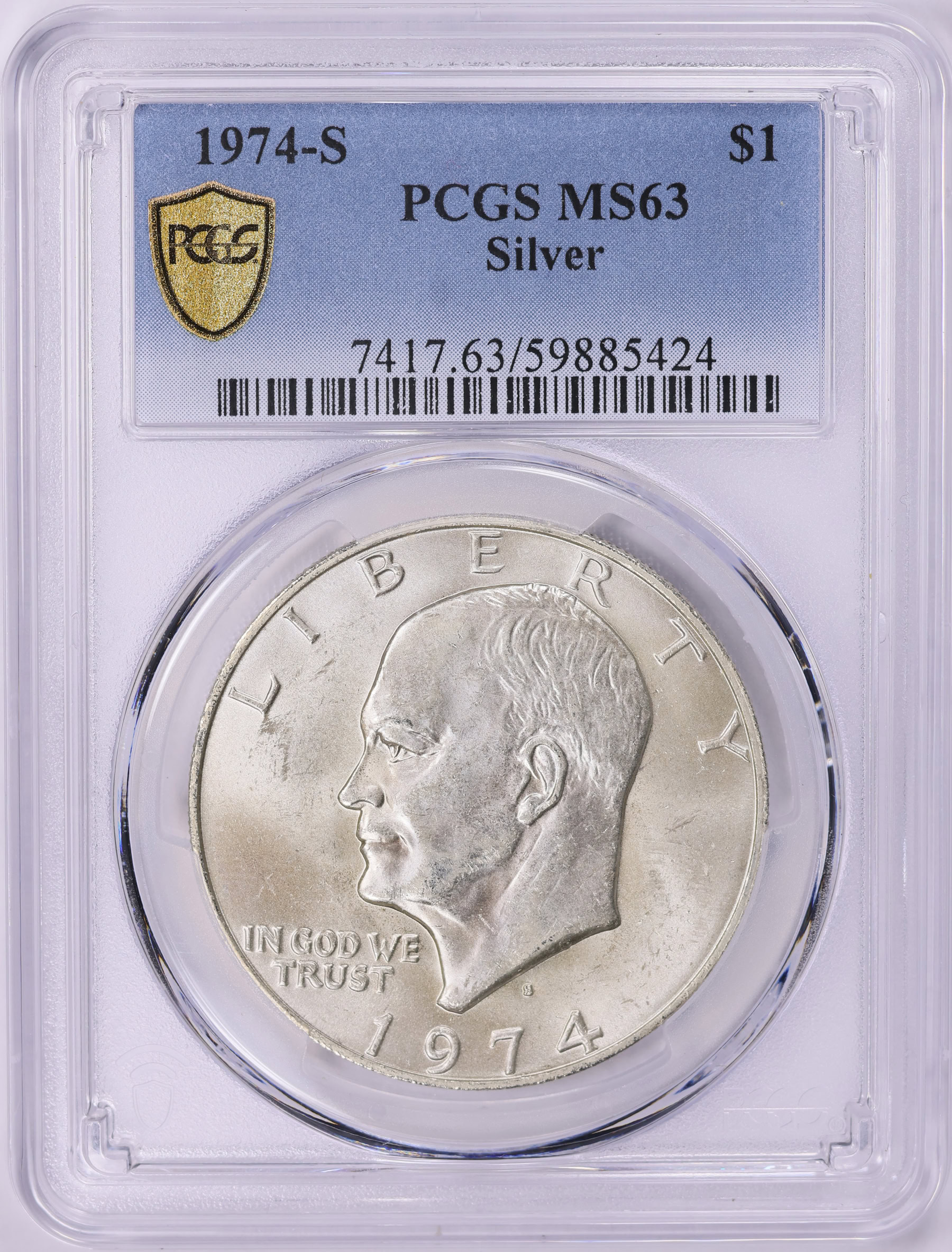 1974-S Eisenhower Dollar Silver PCGS MS-63 (Item 2006386