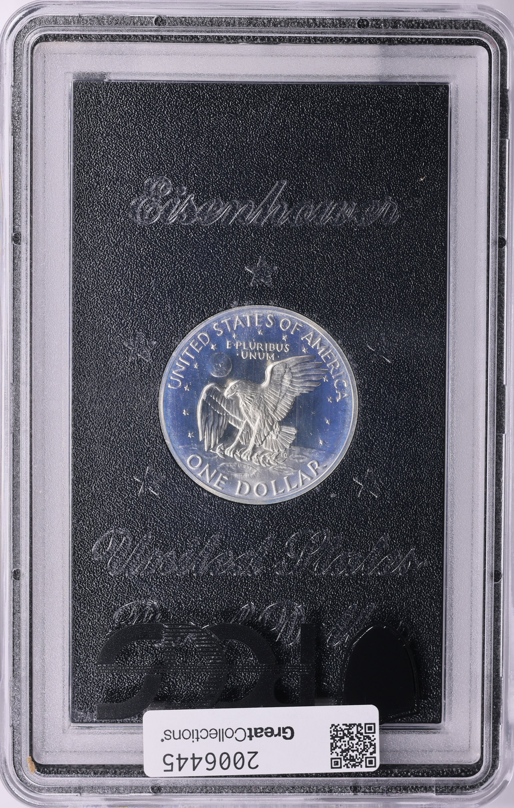 PCGS Dollar 1971-S Silver Ike Eisenhower (GSA Proof-68 $1 Holder