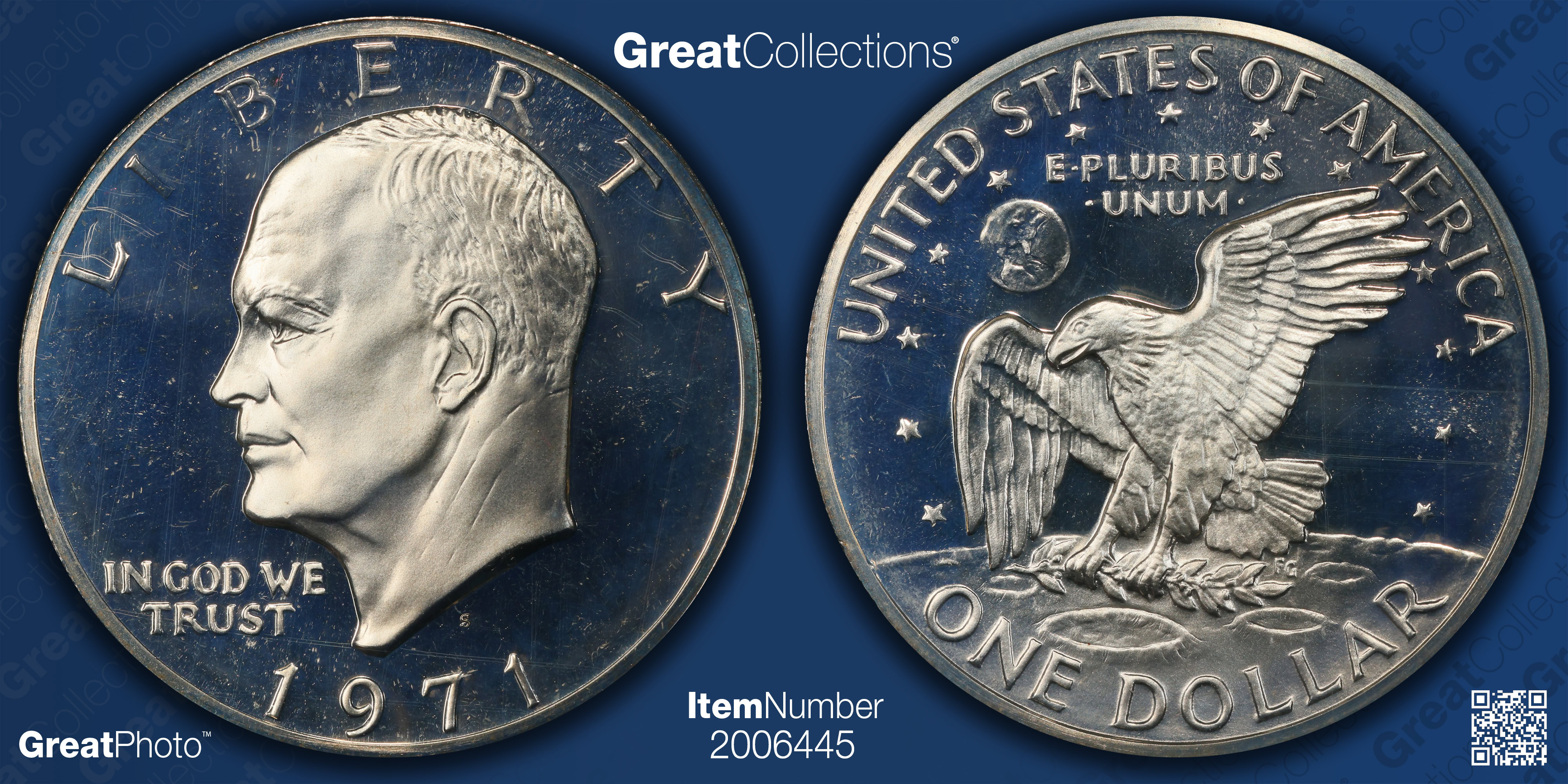 1971-S Eisenhower Dollar Silver PCGS Proof-68 (GSA Holder) (Item