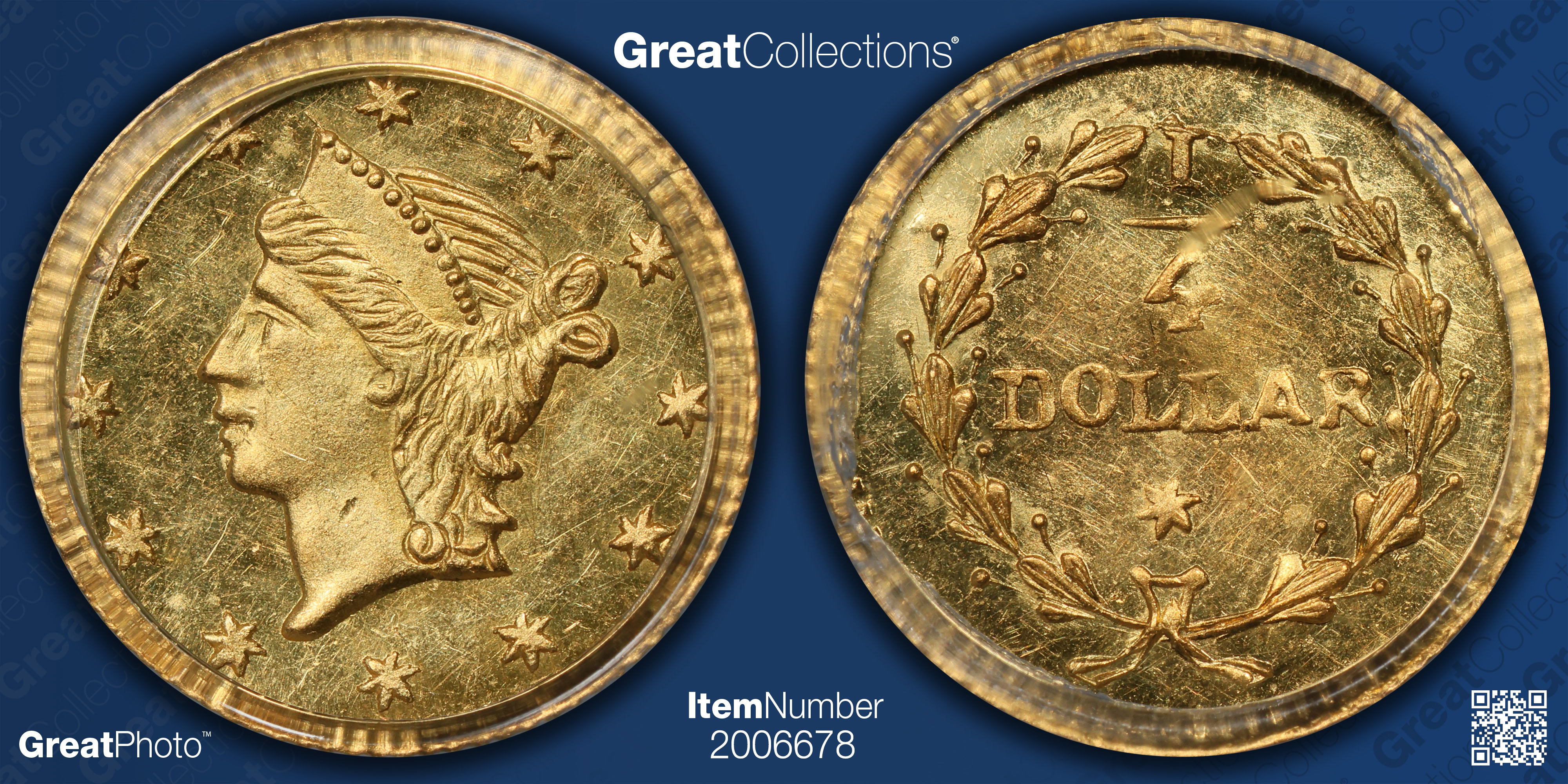 ND) California Fractional Gold 25c BG-222 Shipwreck S.S. Central