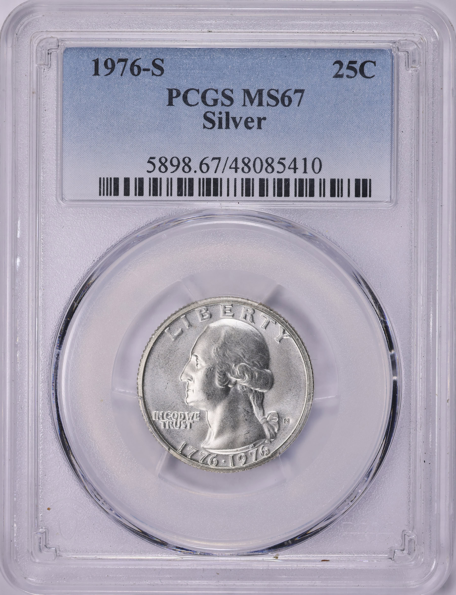 1976-S Washington Quarter Silver PCGS MS-67 (Item 2006758