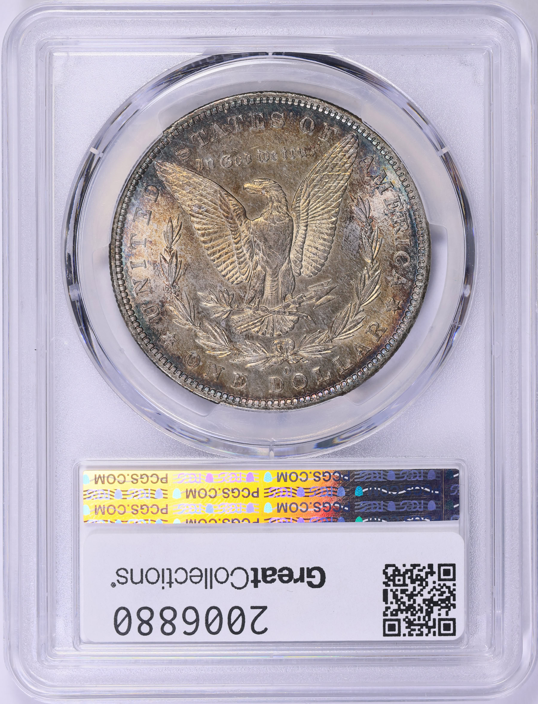 1883-O Morgan Silver Dollar PCGS MS-63 (CAC Green) (Toned) (Item