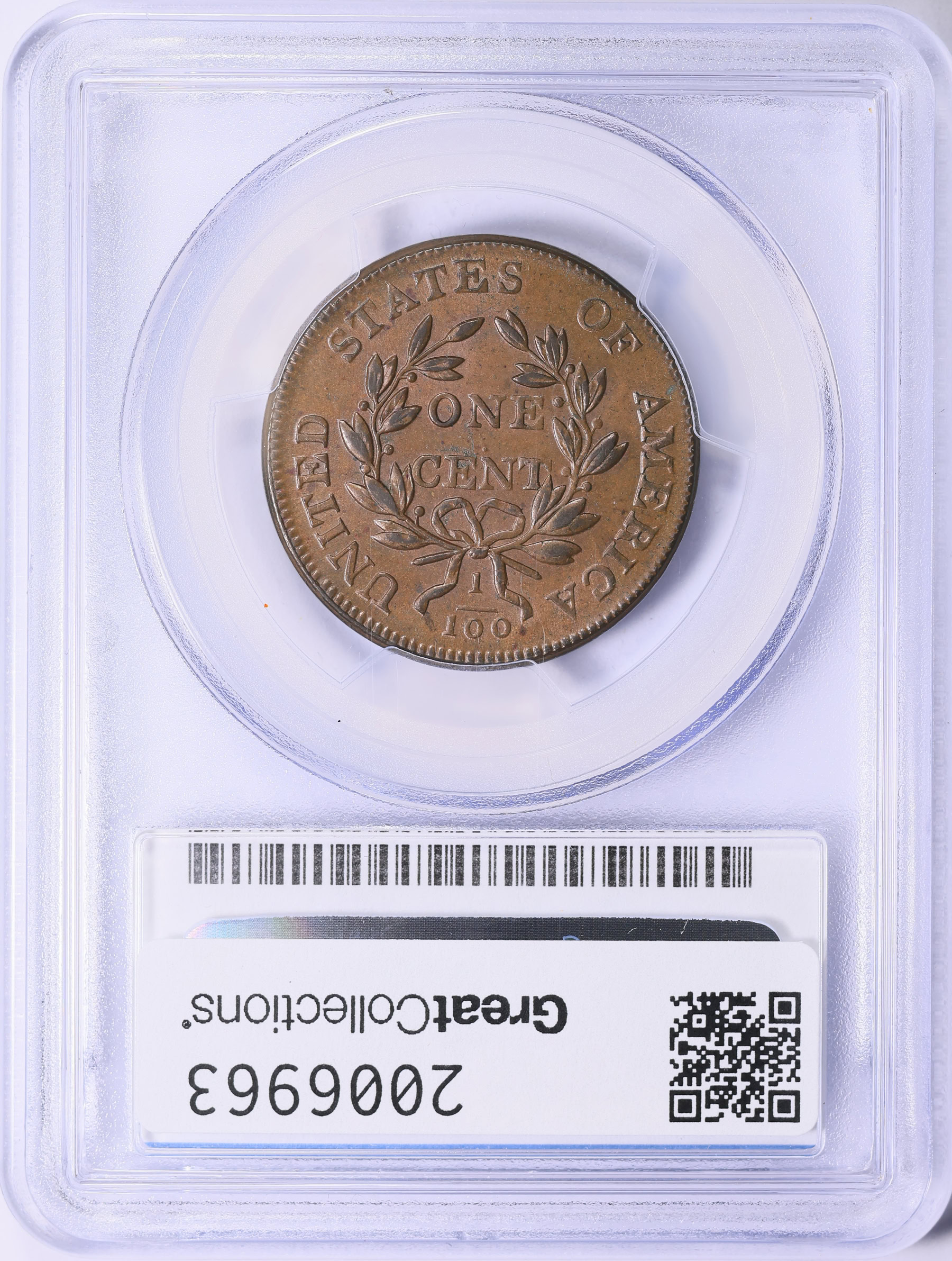 1803 Draped Bust Cent Small Date, Small Fraction PCGS MS-62 BN