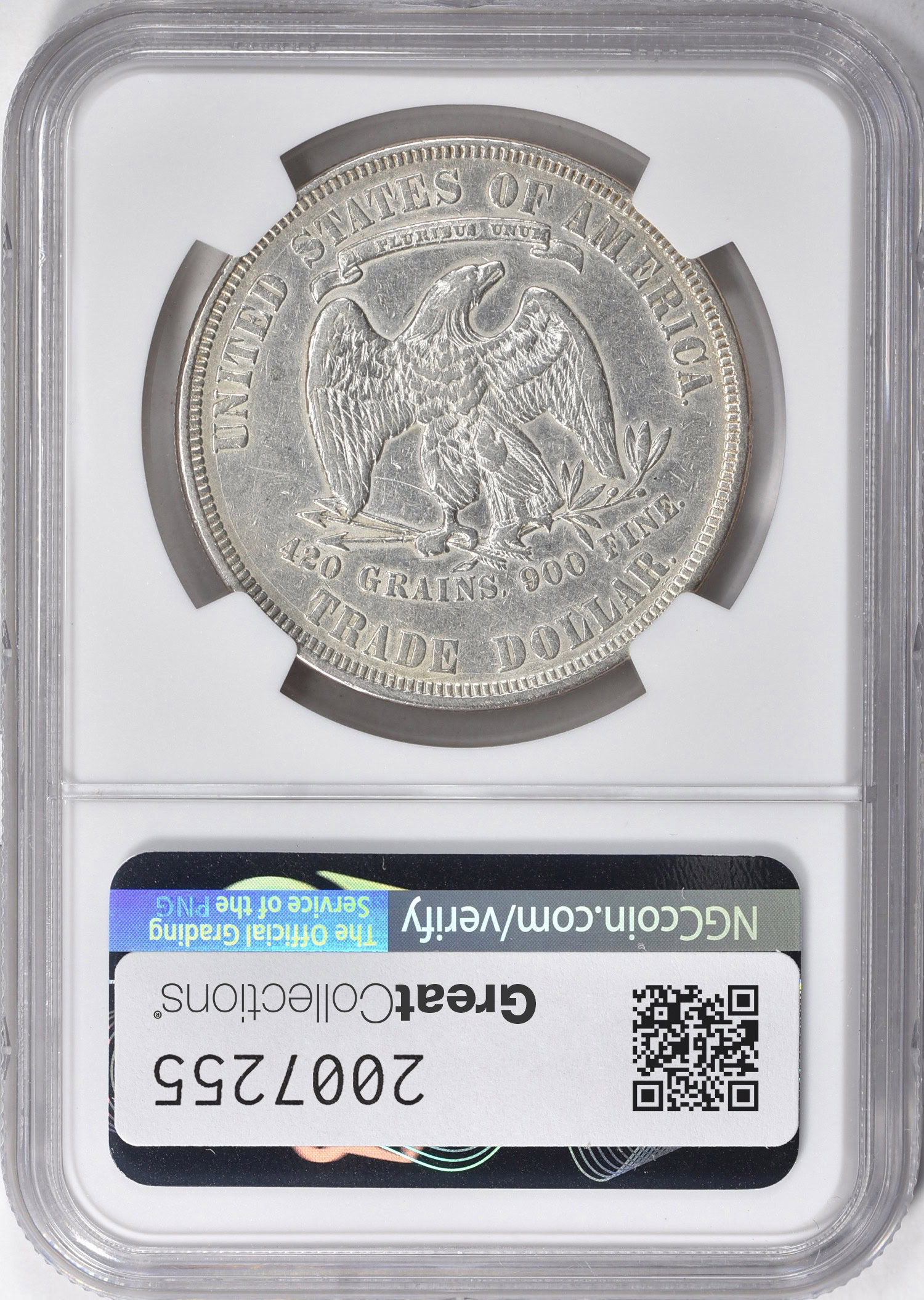 1877 Trade Silver Dollar NGC AU Details (Item 2007255
