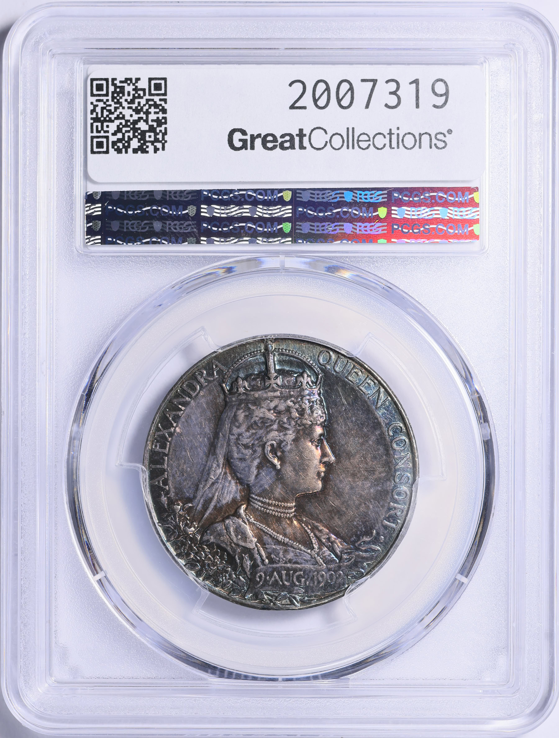 Great Britain 1902 Silver King Edward VII Coronation Medal PCGS SP