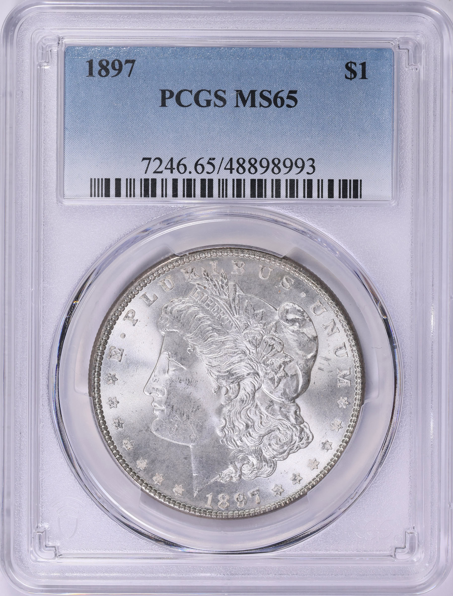 1897 Morgan Silver Dollar PCGS MS-65 (Item 2007418) | GreatCollections ...