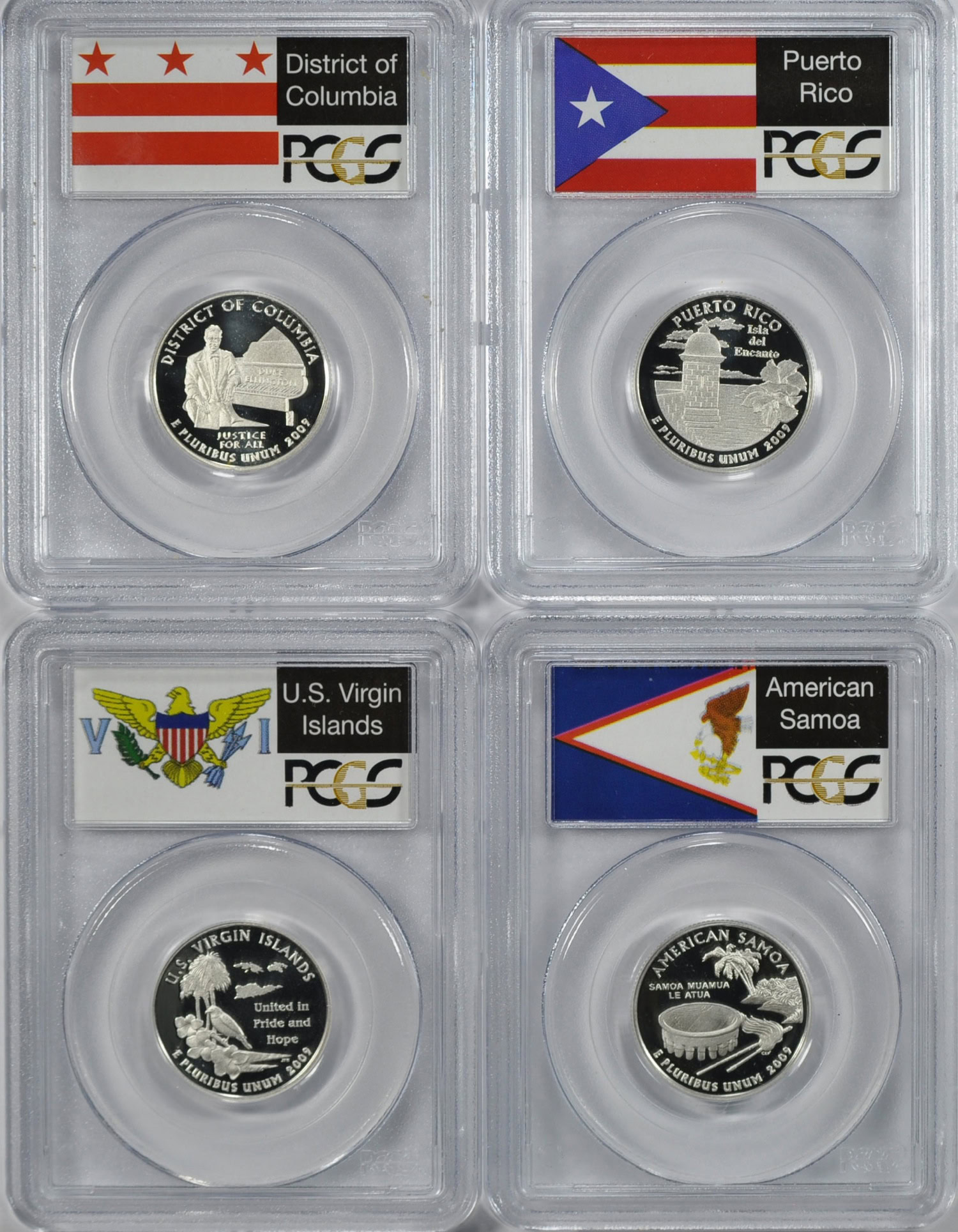 2009S U.S. Territories Quarters Silver American Samoa, District of
