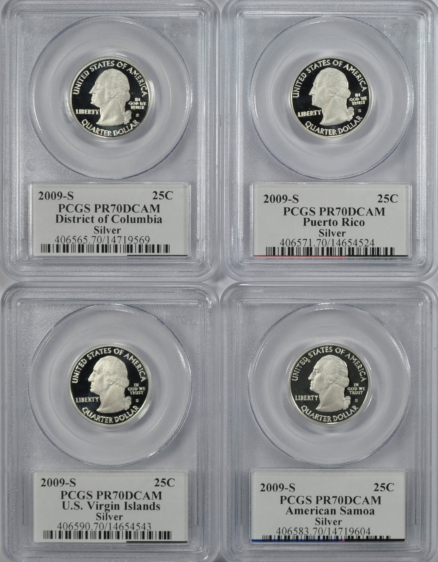 2009S U.S. Territories Quarters Silver American Samoa, District of