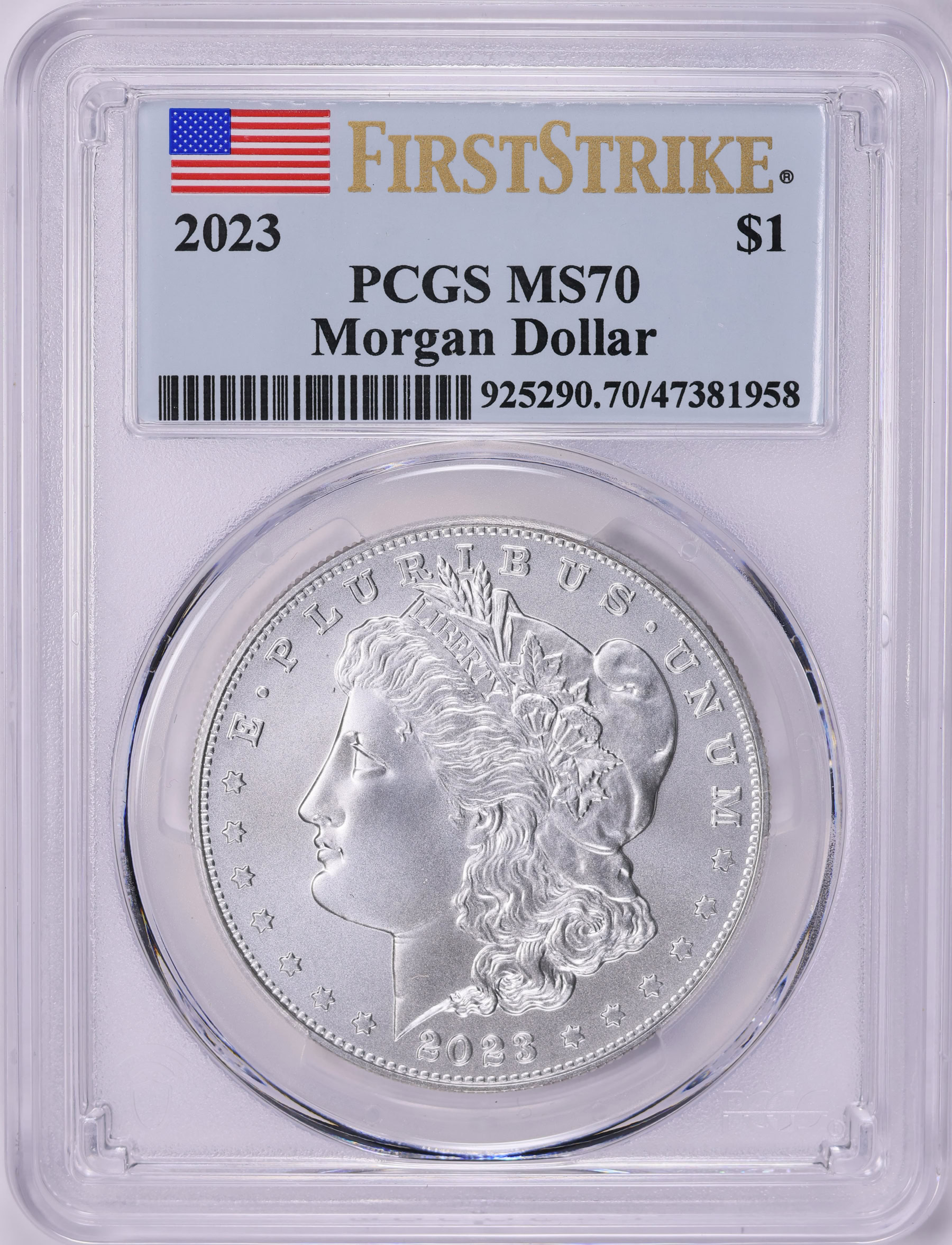 2023 Morgan Silver Dollar First Strike PCGS MS-70 | PCGS Cert