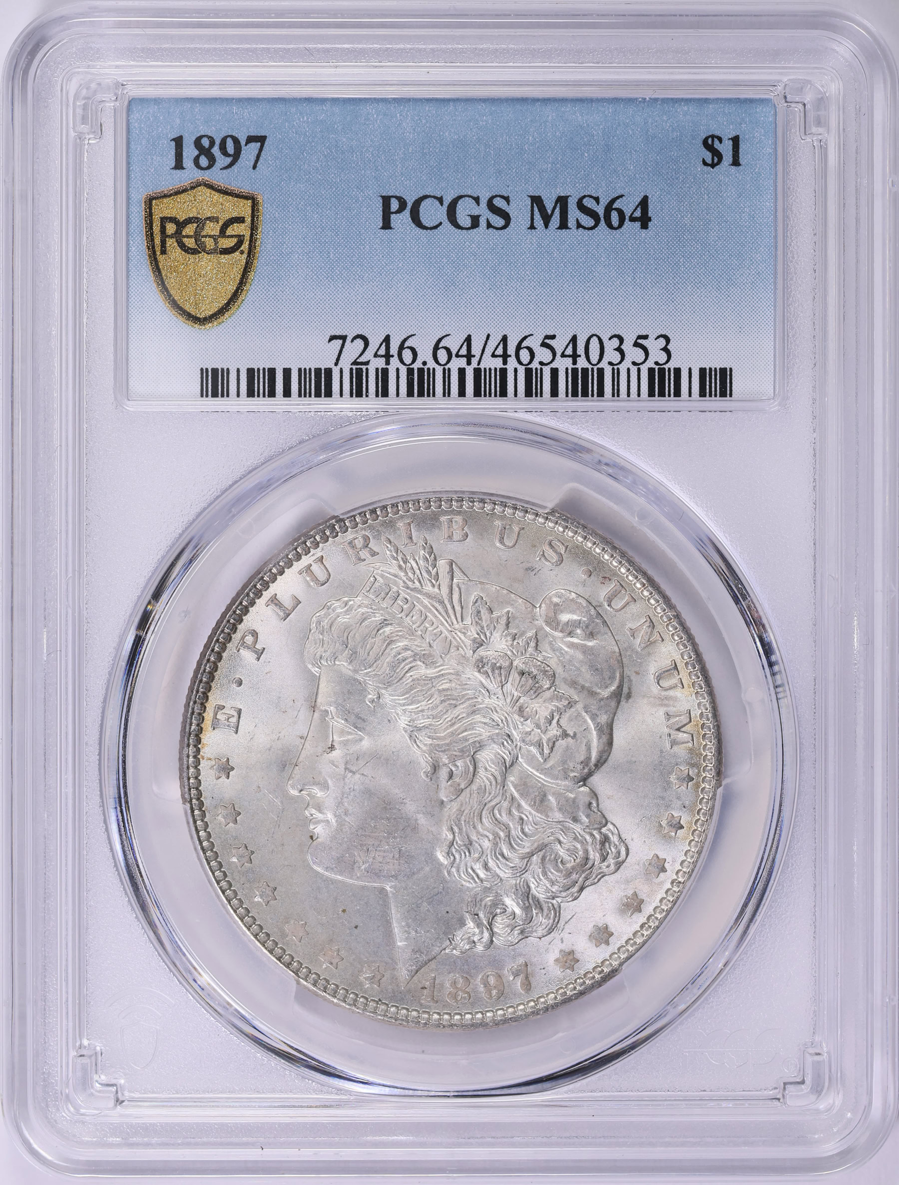 1897 Morgan Silver Dollar PCGS MS-64 (Item 2008843) | GreatCollections ...