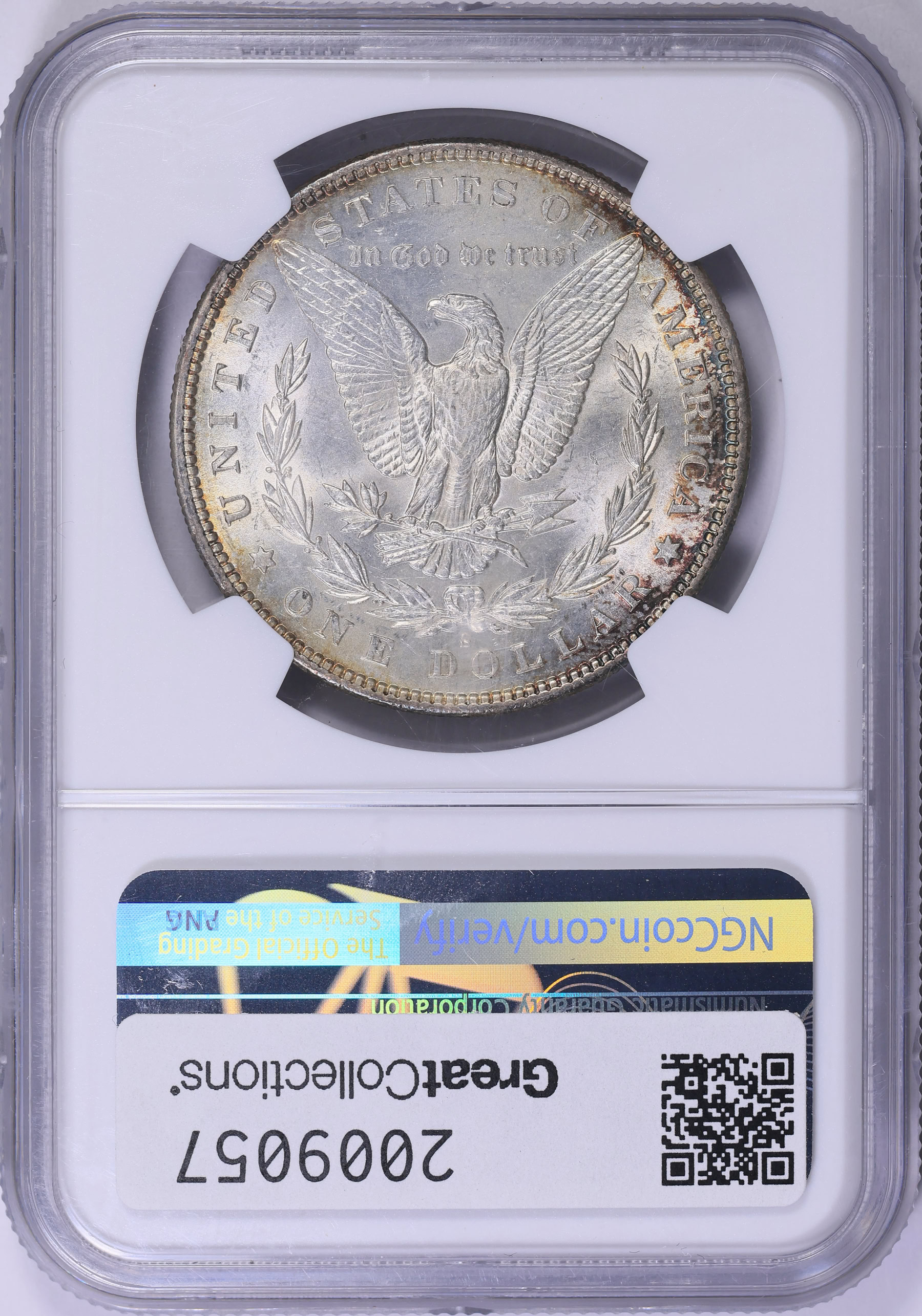 1899-S Morgan Silver Dollar NGC MS-61 (Toned) (Item 2009057